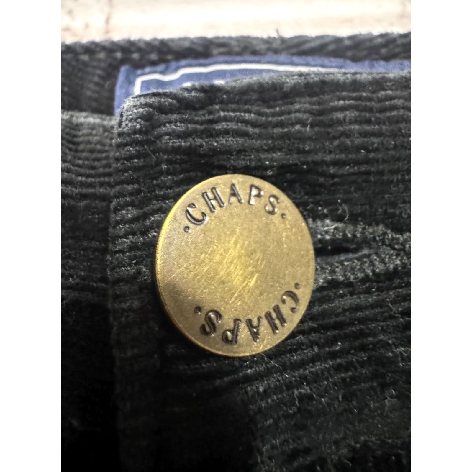 Chaps Chaps Denim Petite Black Corduroy Pants Regular 32 Inseam 26 Womens 32 Black Corduroy Chaps Pants Size 24" / US 00 / IT 34 - 4 Thumbnail