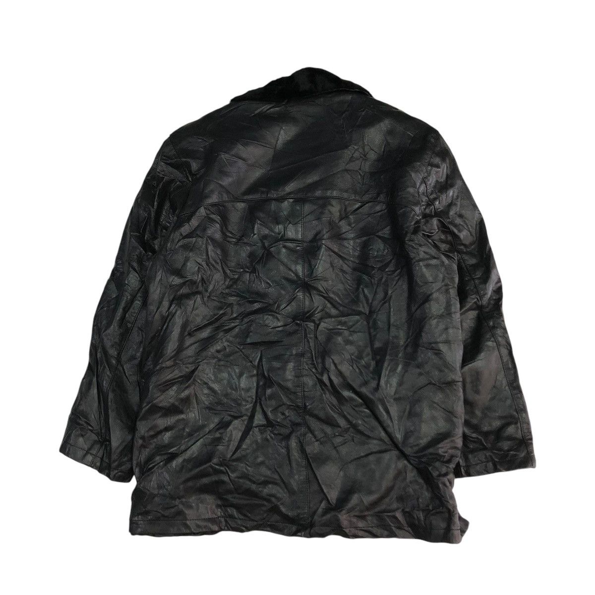 Japanese Brand VINTAGE GENUINE LEATHER JACKET BIKE BRUMAS MINK FUR BLANKET Size US S / EU 44-46 / 1 - 2 Thumbnail