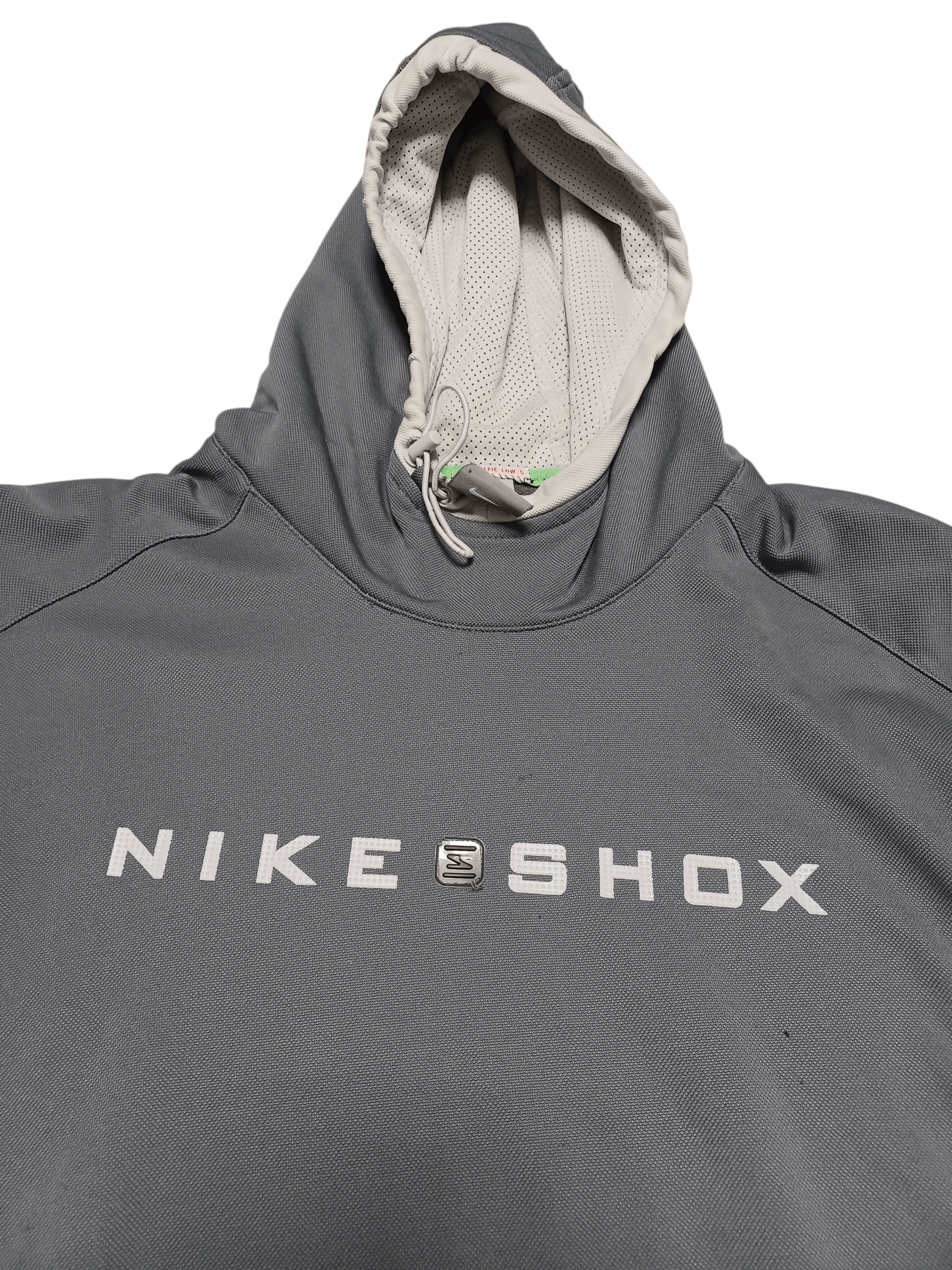 Nike NIKE SHOX VINTAGE STREETWEAR DRILL BIG LOGO HOODIE Size US XL / EU 56 / 4 - 2 Thumbnail