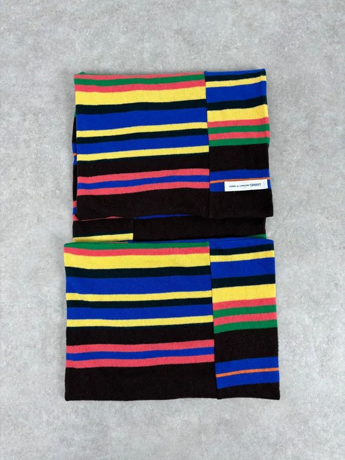 Comme des Garcons Comme des Garçons Shirt Multicolor Striped Scarf Size ONE SIZE - 6 Thumbnail
