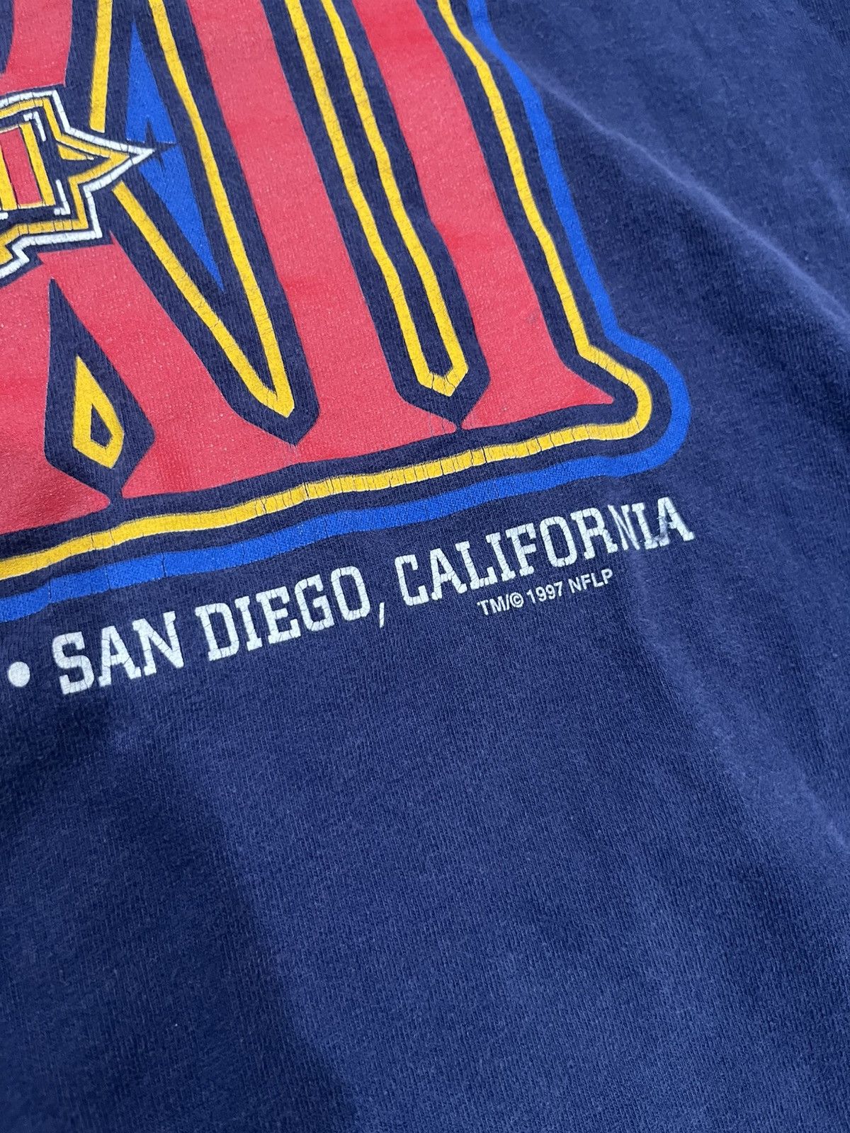 Pro Player Vintage 90s Denver Broncos 1997 Super Bowl Tee Navy Blue XL Size US XL / EU 56 / 4 - 2 Thumbnail