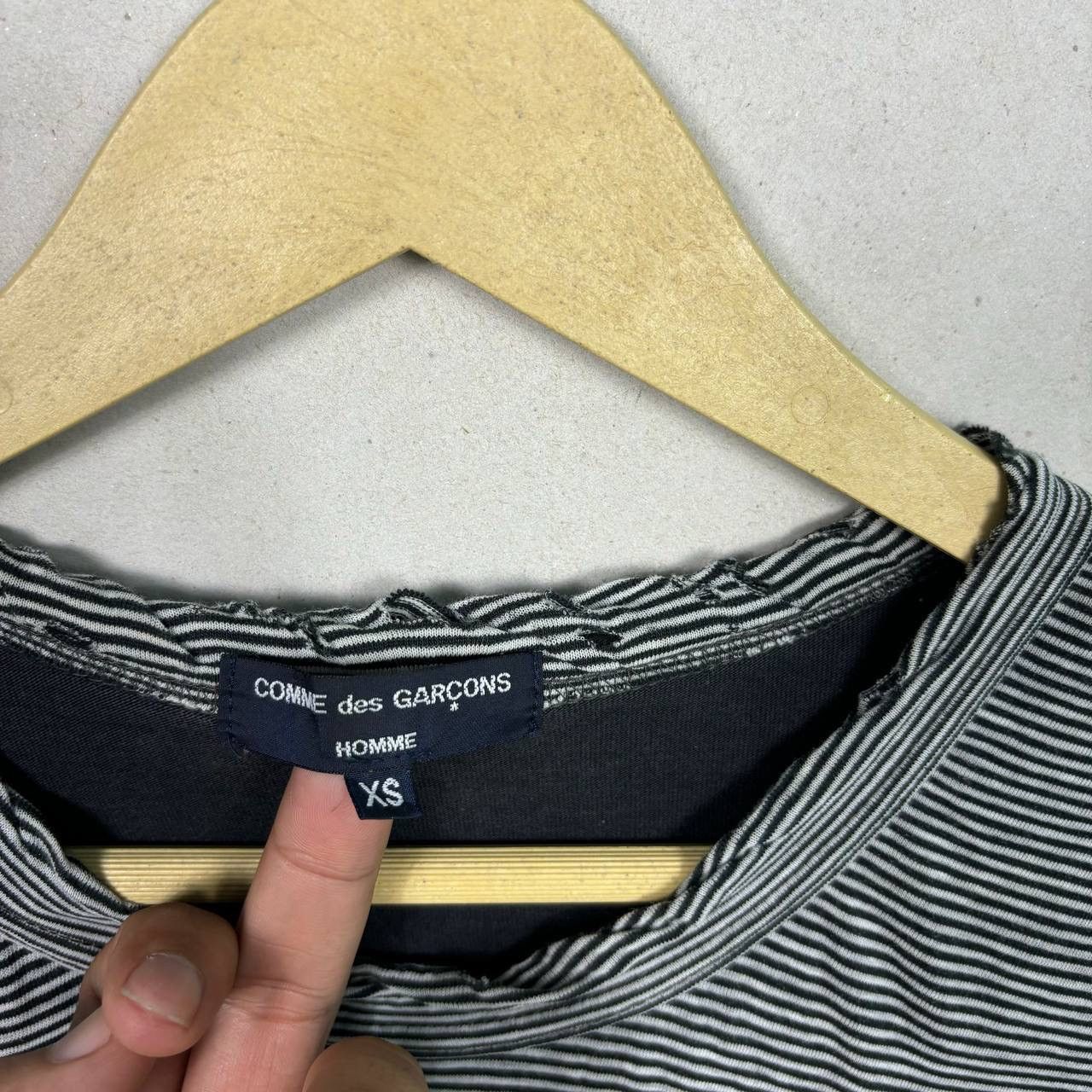 Comme des Garcons Comme des Garcons Homme Striped Long Sleeve Tee XS Japan Size US XS / EU 42 / 0 - 8 Thumbnail