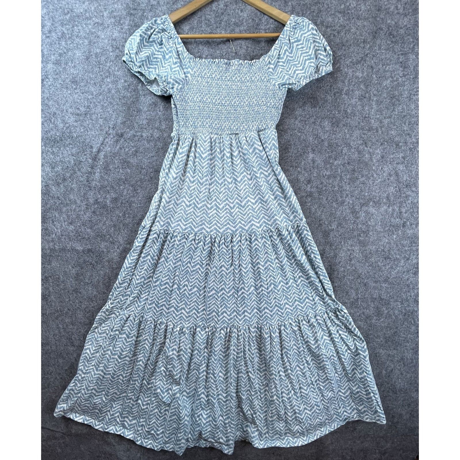 Anthropologie Anthropologie Daily Practice Tiered Dress Womens XS Blue Size XS / US 0-2 / IT 36-38 - 2 Thumbnail