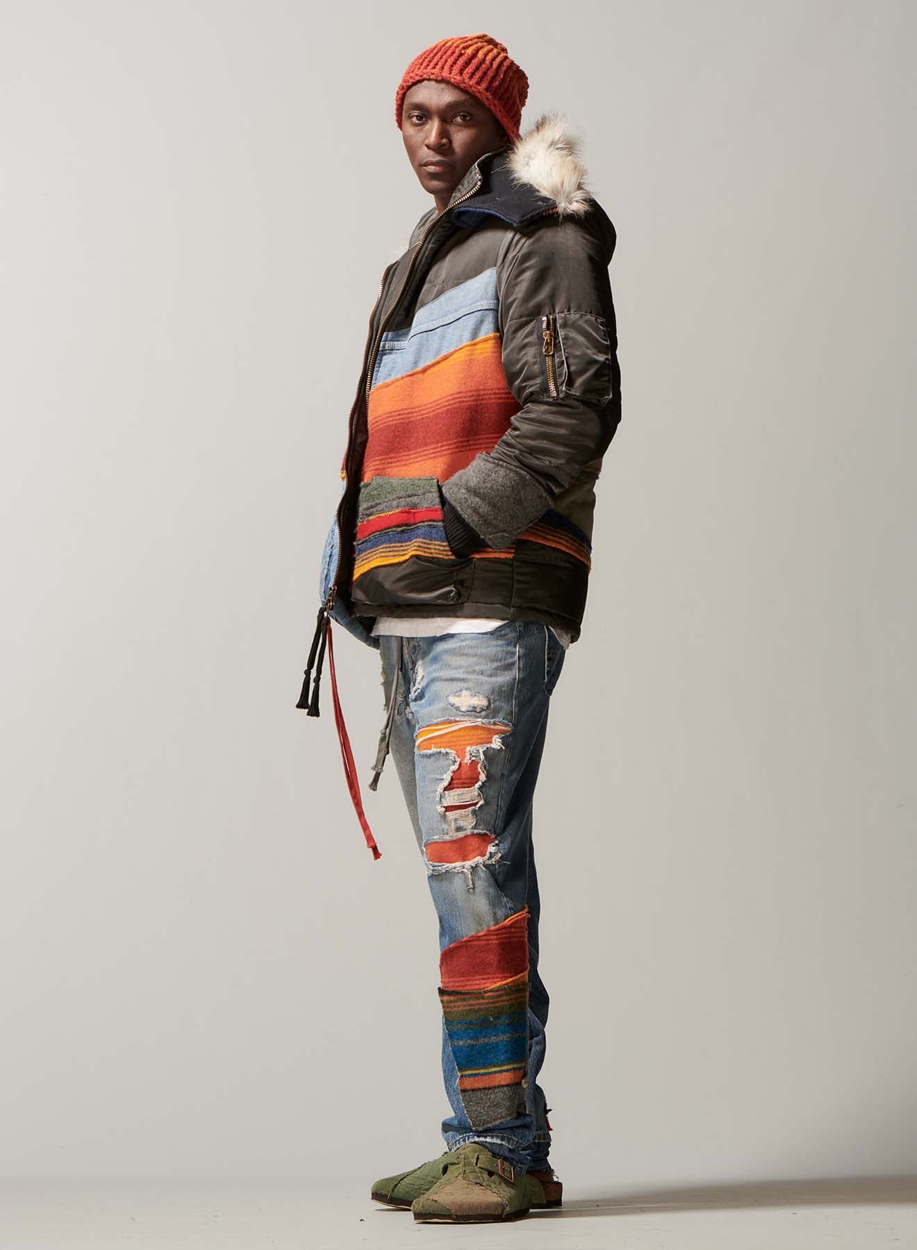 Greg Lauren Greg Lauren Mixed Blanket Retro Puffy Parka Size US S / EU 44-46 / 1 - 5 Thumbnail
