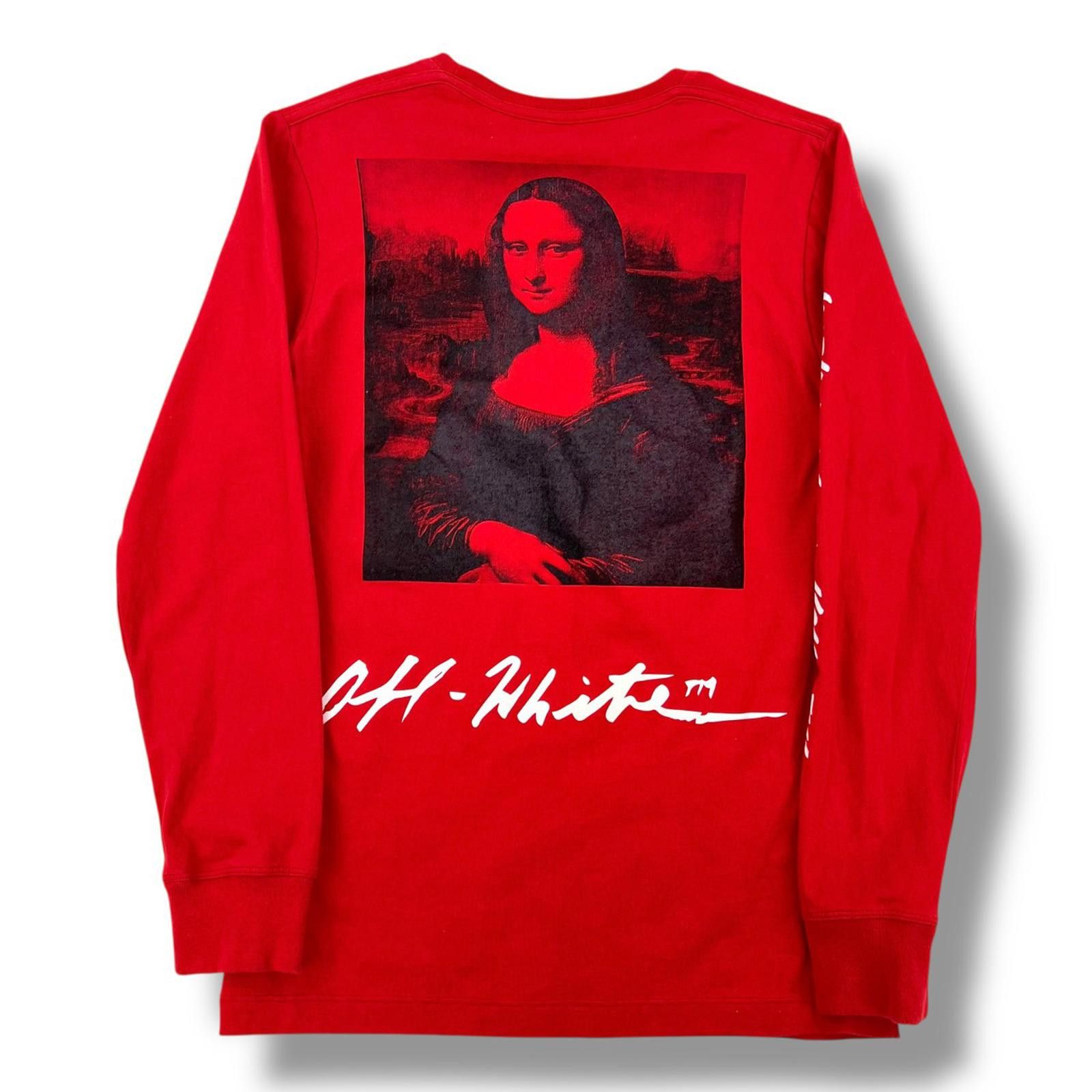 Off-White Off-White Mona Lisa Red Long Sleeve T Shirt Size US S / EU 44-46 / 1 - 3 Thumbnail
