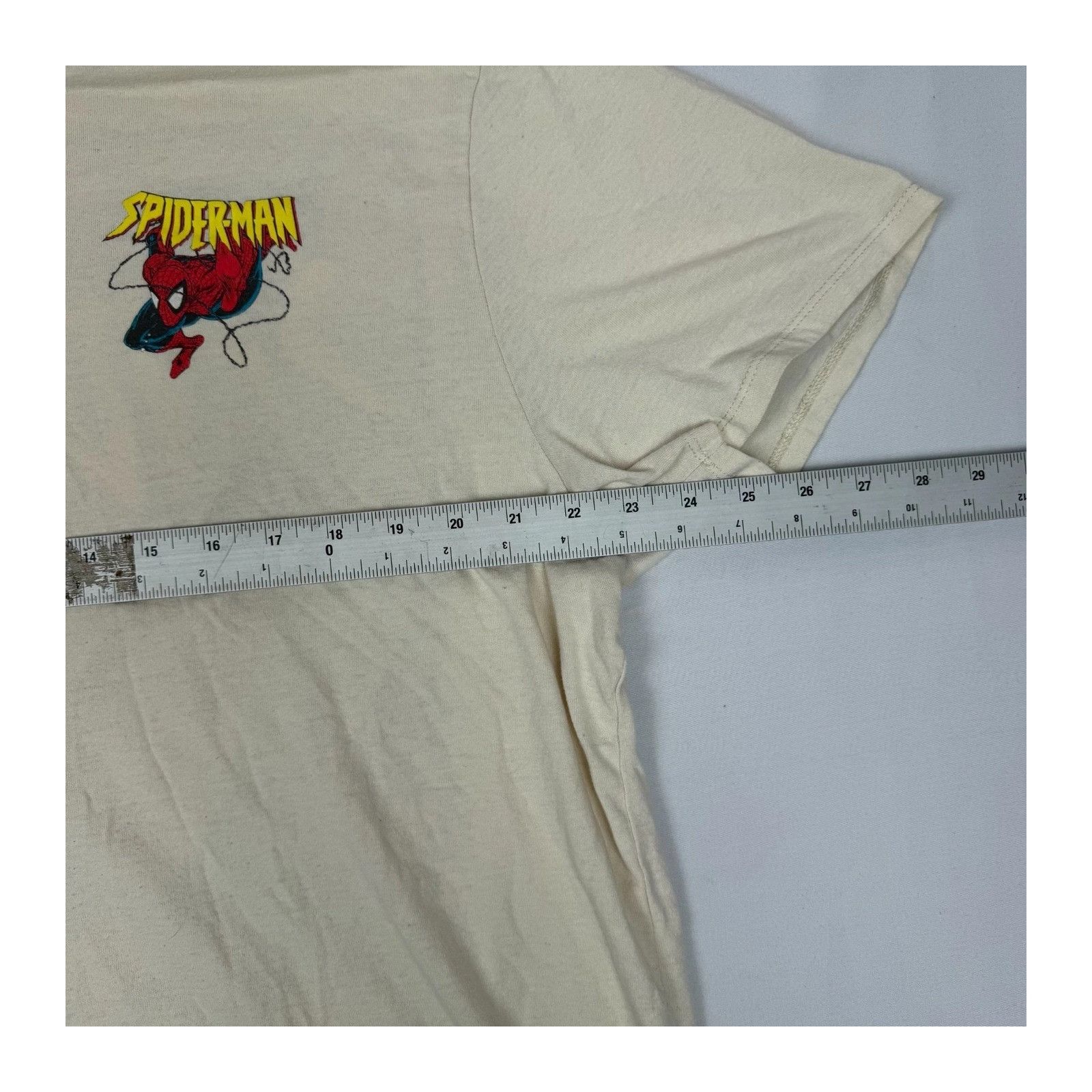 Marvel Comics Marvel x Aeropostale Spiderman T-Shirt Men's XL Beige Size US XL / EU 56 / 4 - 3 Thumbnail