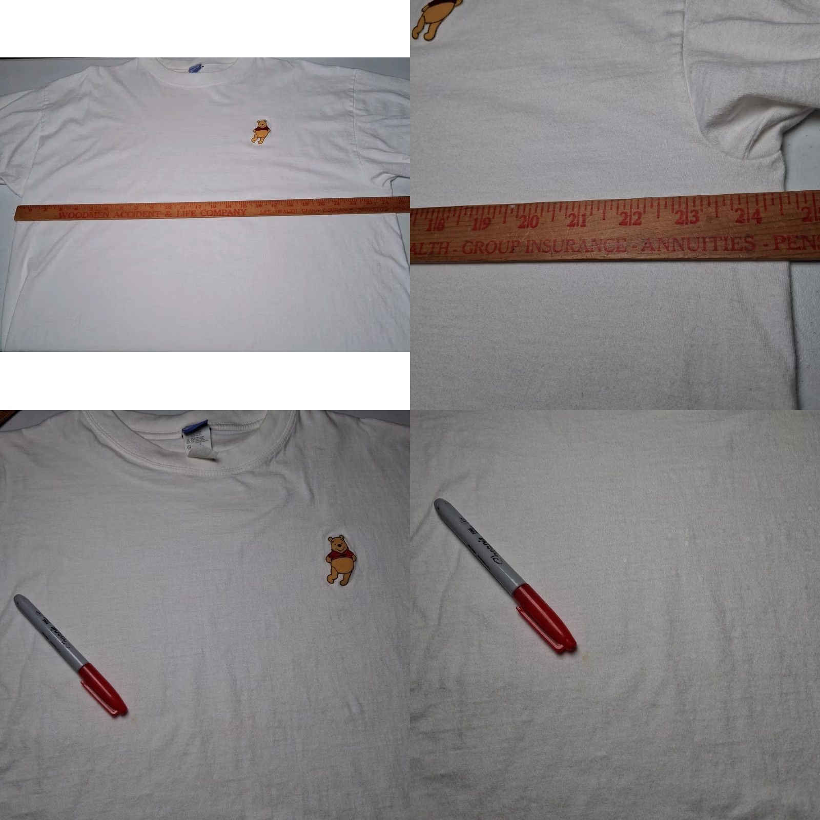 Disney VINTAGE Disney Winnie The Pooh Sleep Shirt 2XL White Cotton Character READ Shirt Women"} Size XXL / US 16-18 / IT 52-54 - 8 Thumbnail