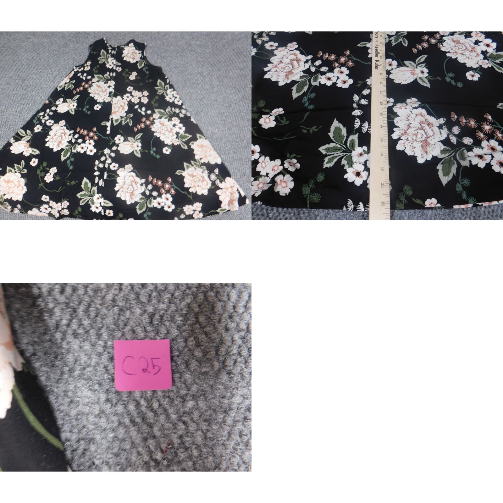 Nicole Miller Nicole Miller dress xs black Floral womens A-line stretch Knee Length Lined Polyest­er Spandex Knit Casual Summer Size XS / US 0-2 / IT 36-38 - 9 Thumbnail