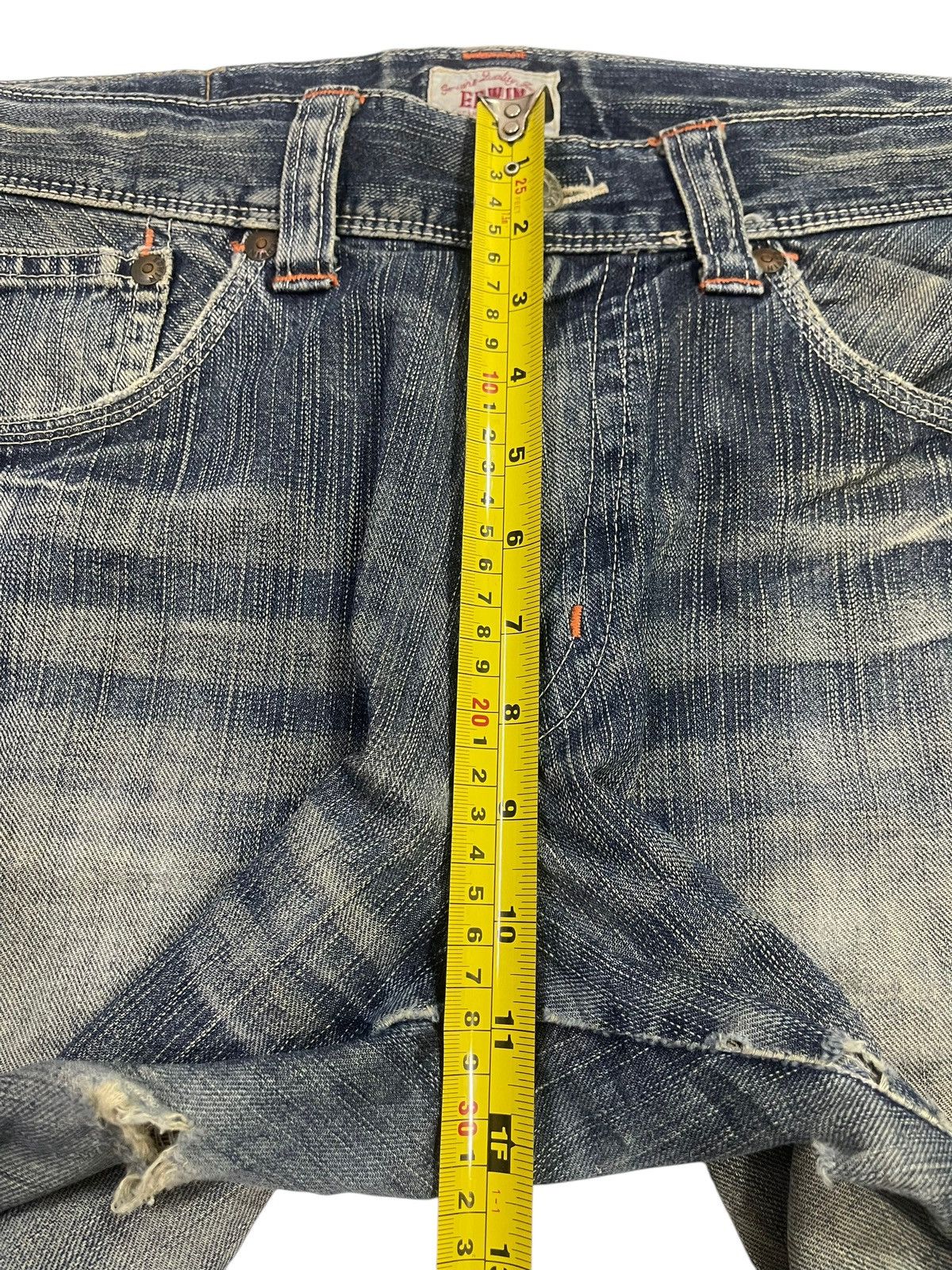 Edwin Edwin XV Exclusive Vintage Faded Wash Distress Baggy Jeans Size US 36 / EU 52 - 15 Thumbnail