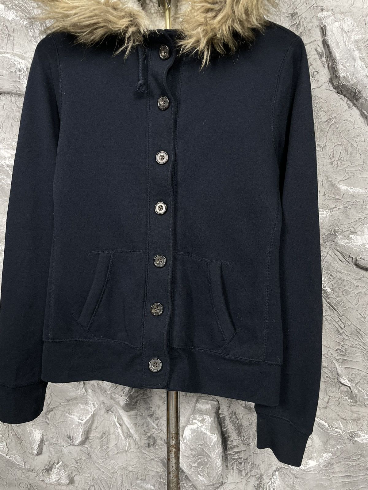 Abercrombie & Fitch × If Six Was Nine × Japanese Brand Vintage Fur Buttons Up Hoodie Y2K Japanese LGB Style Size US S / EU 44-46 / 1 - 7 Thumbnail