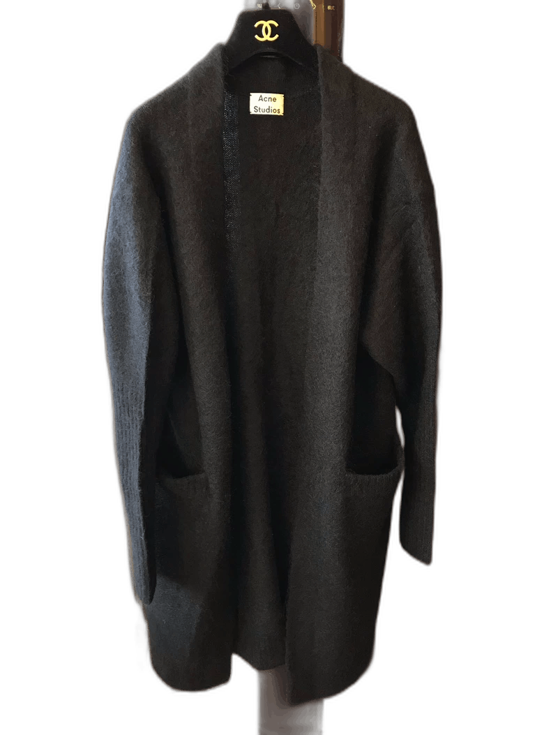 Acne Studios black oversized cardigan by acne studios Size US XXS / EU 40 - 1 Thumbnail