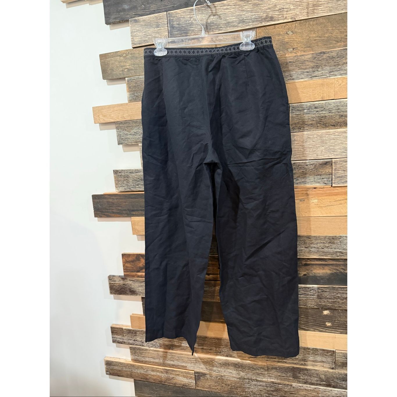 Guru Gudrun Sjoden wide leg embroidery waist casual pants size Me Size 29" - 2 Thumbnail