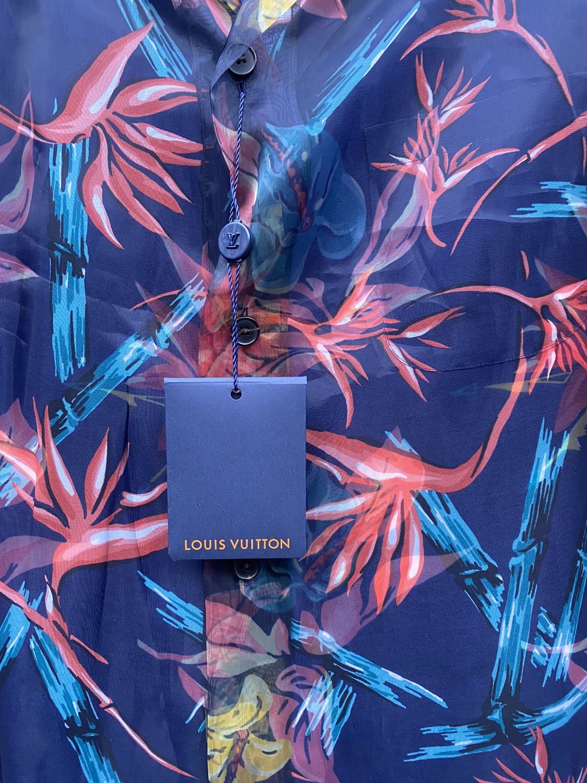 Louis Vuitton Hawaiian Shirt with print Size US M / EU 48-50 / 2 - 2 Thumbnail
