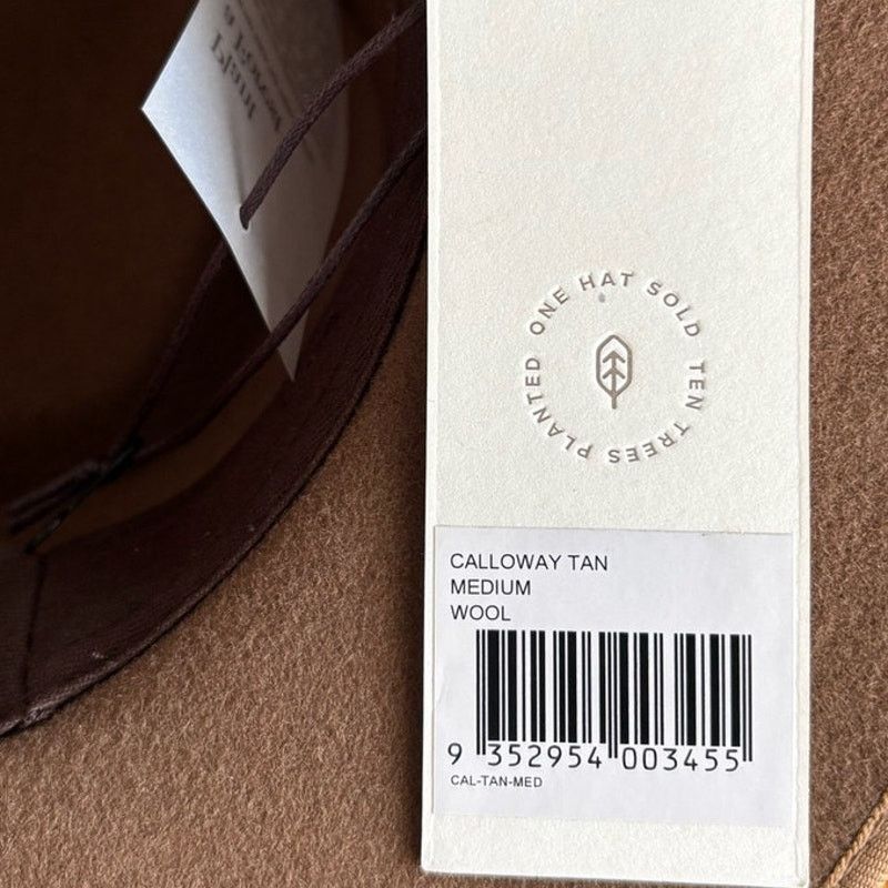 Other Will + Bear Calloway Tan | Brown Widebrim Fedora Size ONE SIZE - 7 Thumbnail