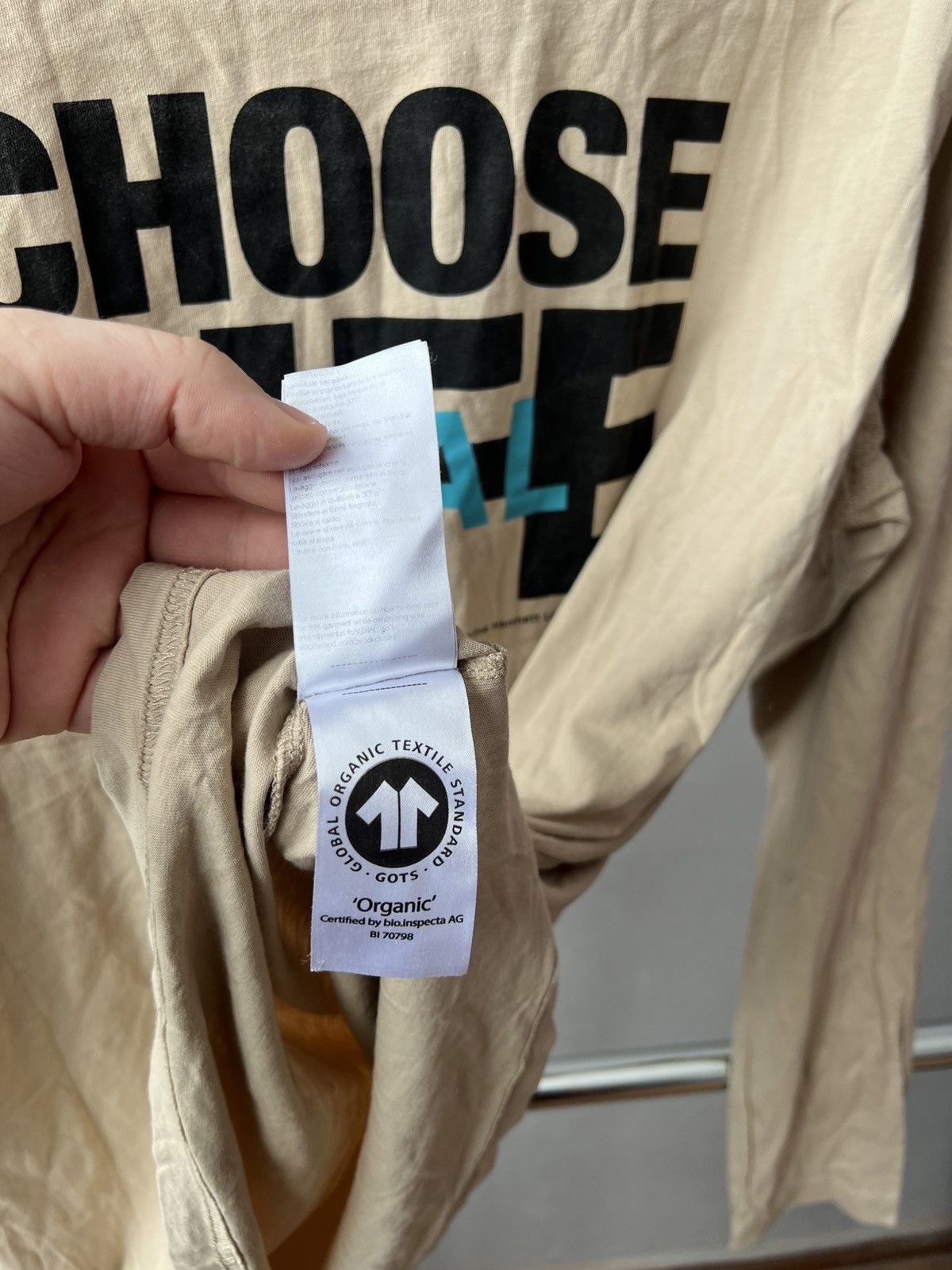 Katharine Hamnett London KATHARINE HAMNETT X WOOD WOOD “CHOOSE REAL LIFE” LONG SLEEVE Size US XL / EU 56 / 4 - 11 Thumbnail