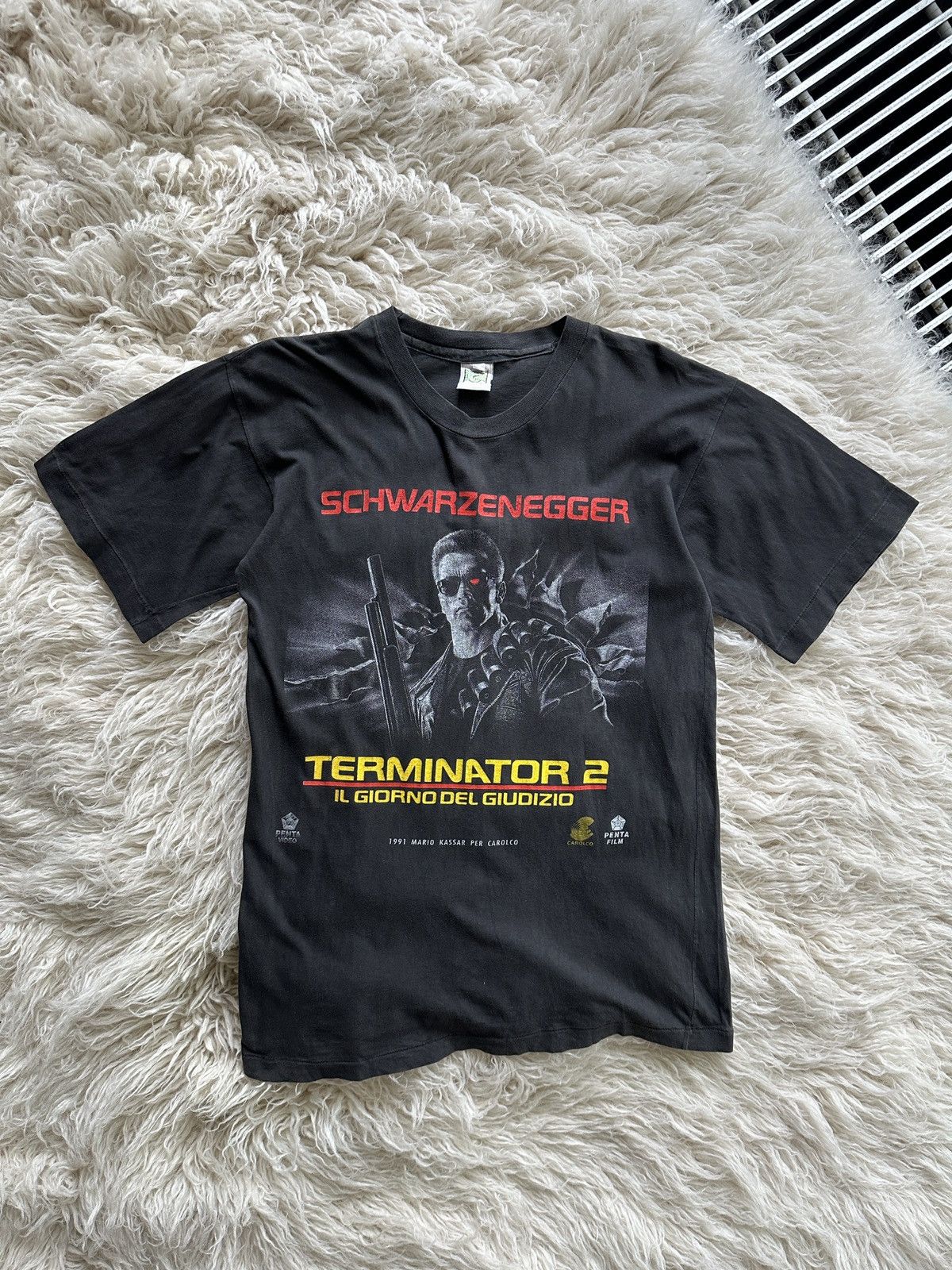 Vintage ULTRA RARE TERMINATOR 2 ARNOLD SCHWARZENEGGER T-SHIRT L Size US L / EU 52-54 / 3 - 1 Thumbnail