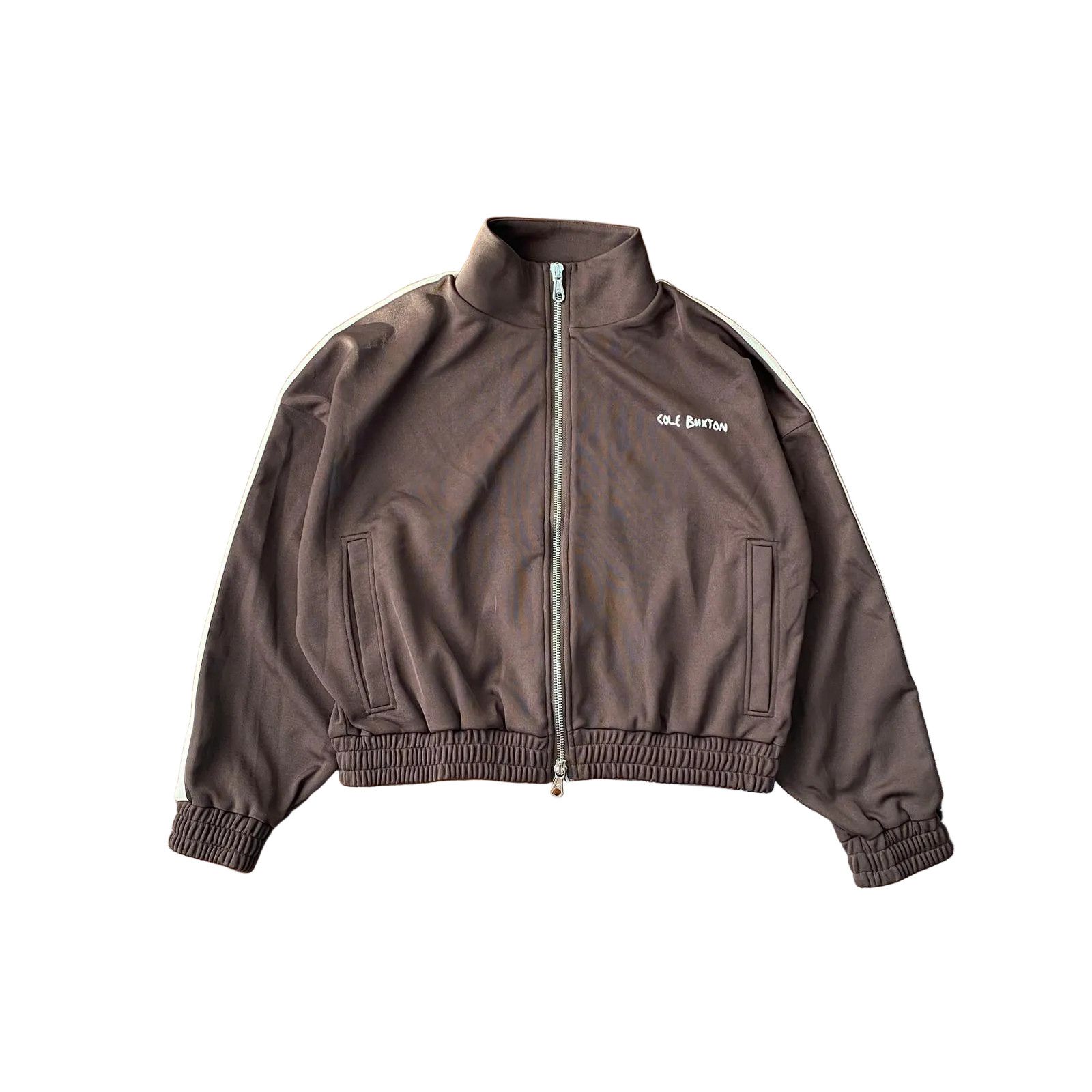 Cole Buxton Brown Crochet Logo Oversized Track Jacket Size US S / EU 44-46 / 1 - 1 Thumbnail