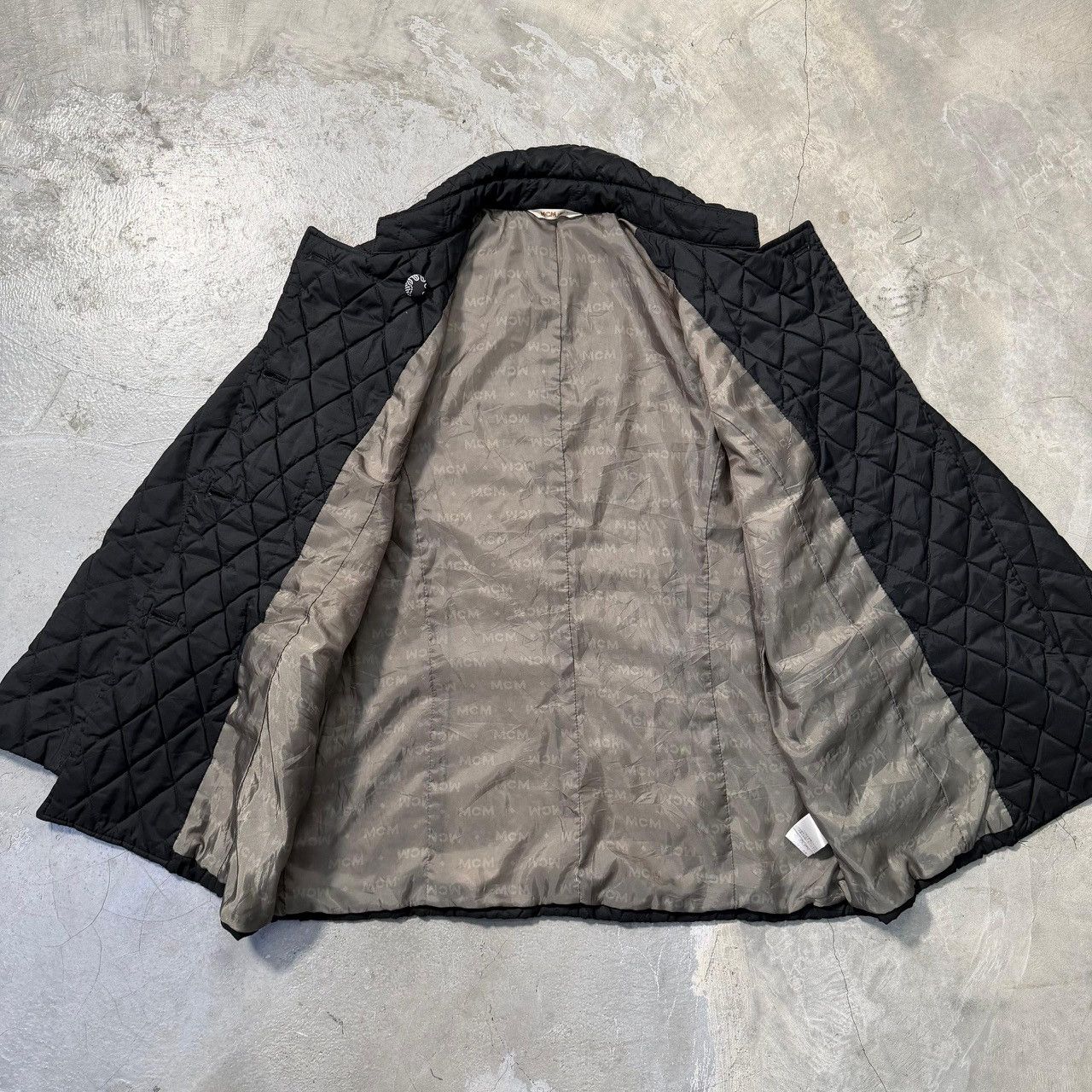 MCM Vintage MCM Légère Diamond Quilted Double Breasted Jacket Size L / US 10 / IT 46 - 6 Thumbnail