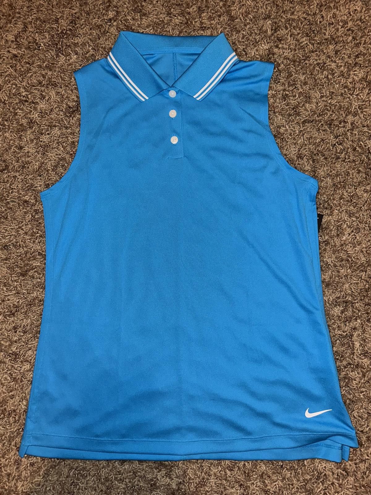 Nike Nike Women’s Victory Dri Fit Sleeveless Blue Golf Polo Sample Size S / US 4 / IT 40 - 1 Thumbnail