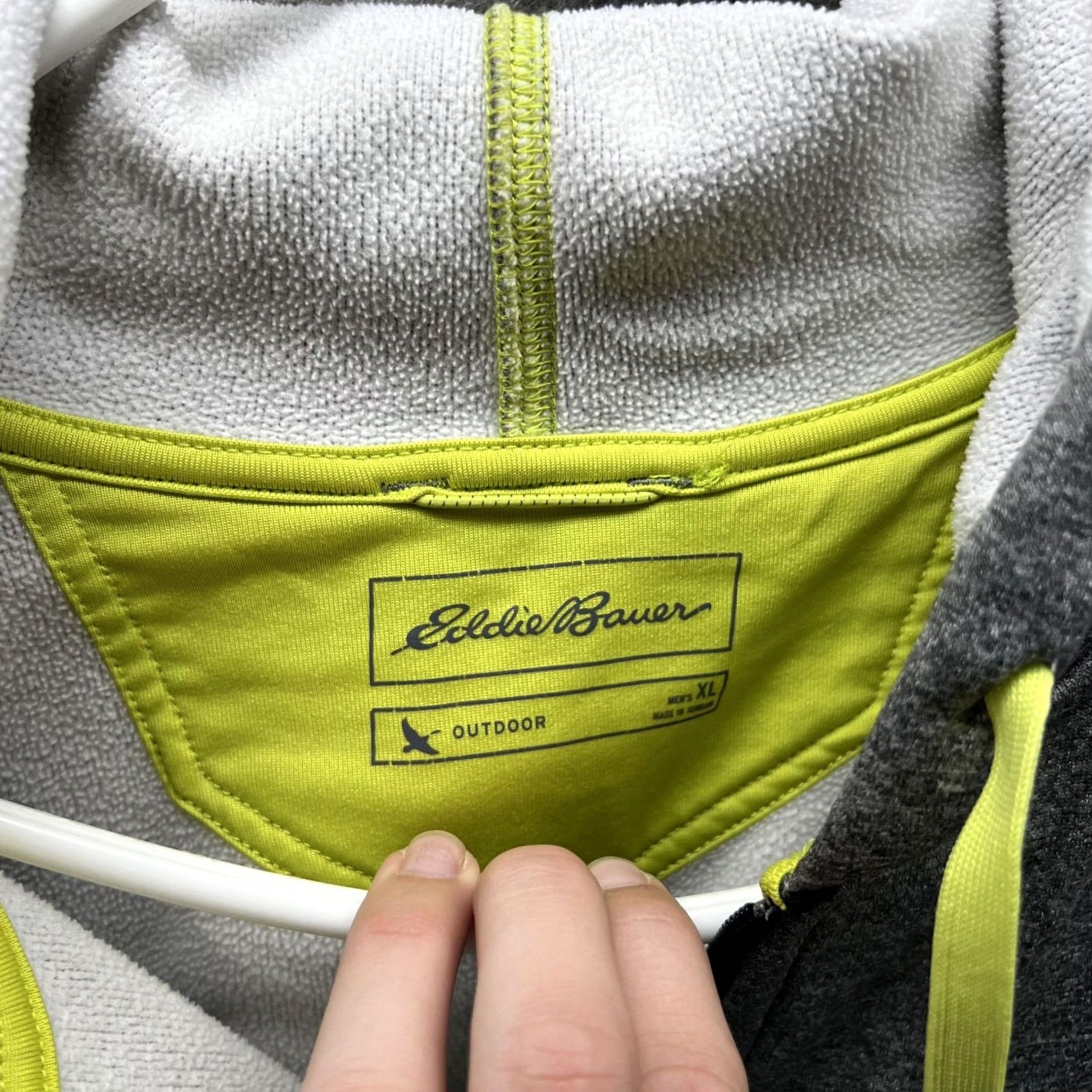 Eddie Bauer Eddie Bauer Hoodie Mens XL Gray Full Zip Fleece Sweatshirt Logo Size US XL / EU 56 / 4 - 7 Thumbnail