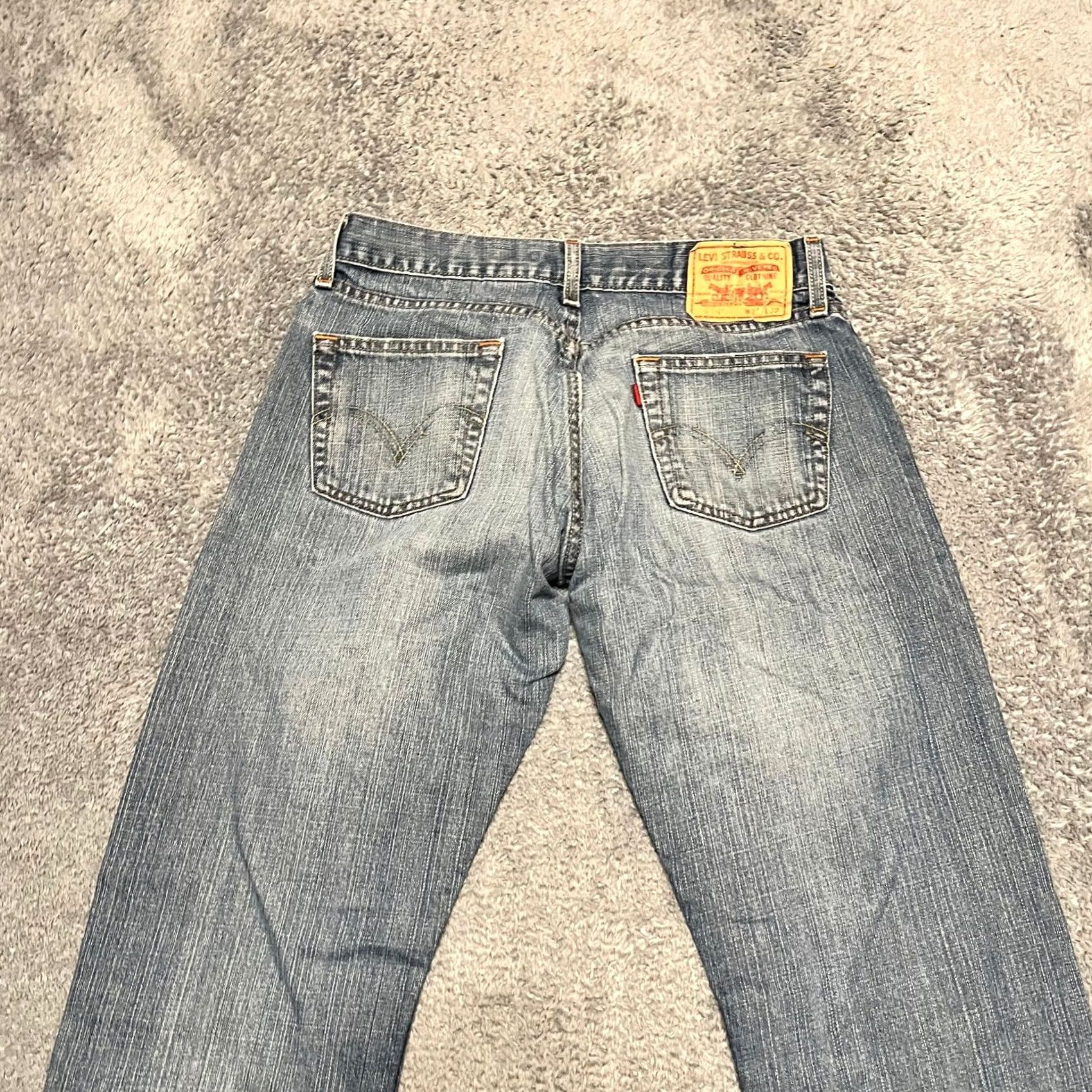Levi's Levi's 514 Jeans Men 31x32 Straight Fit Denim Slim Blue Regular 30x32 Inseam 32 Mens Straight Fit Jeans Size US 31 - 3 Thumbnail