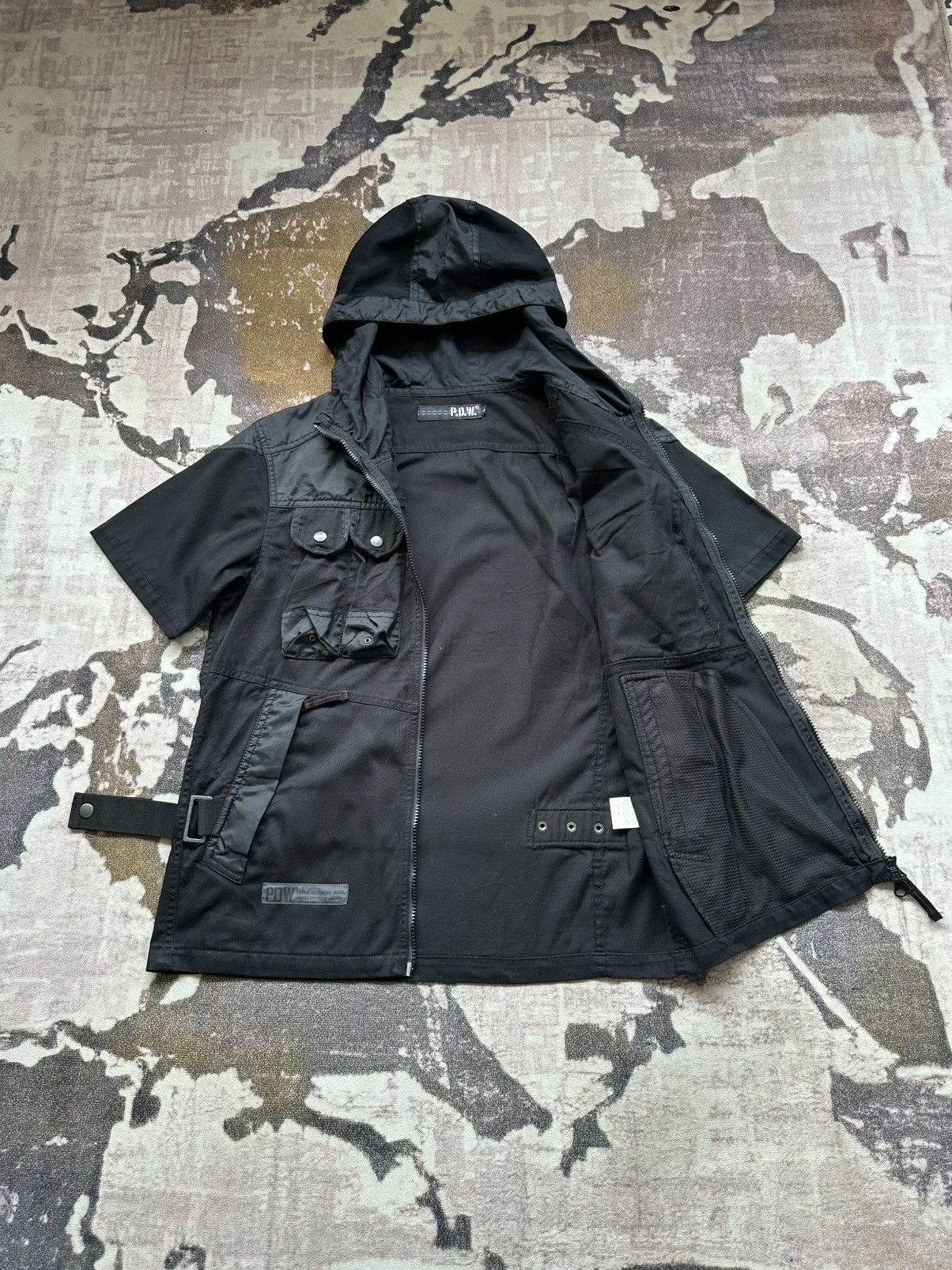 Avirex 00’s P.D.W by Avirex Ltd tactical hooded jacket Size US L / EU 52-54 / 3 - 3 Thumbnail