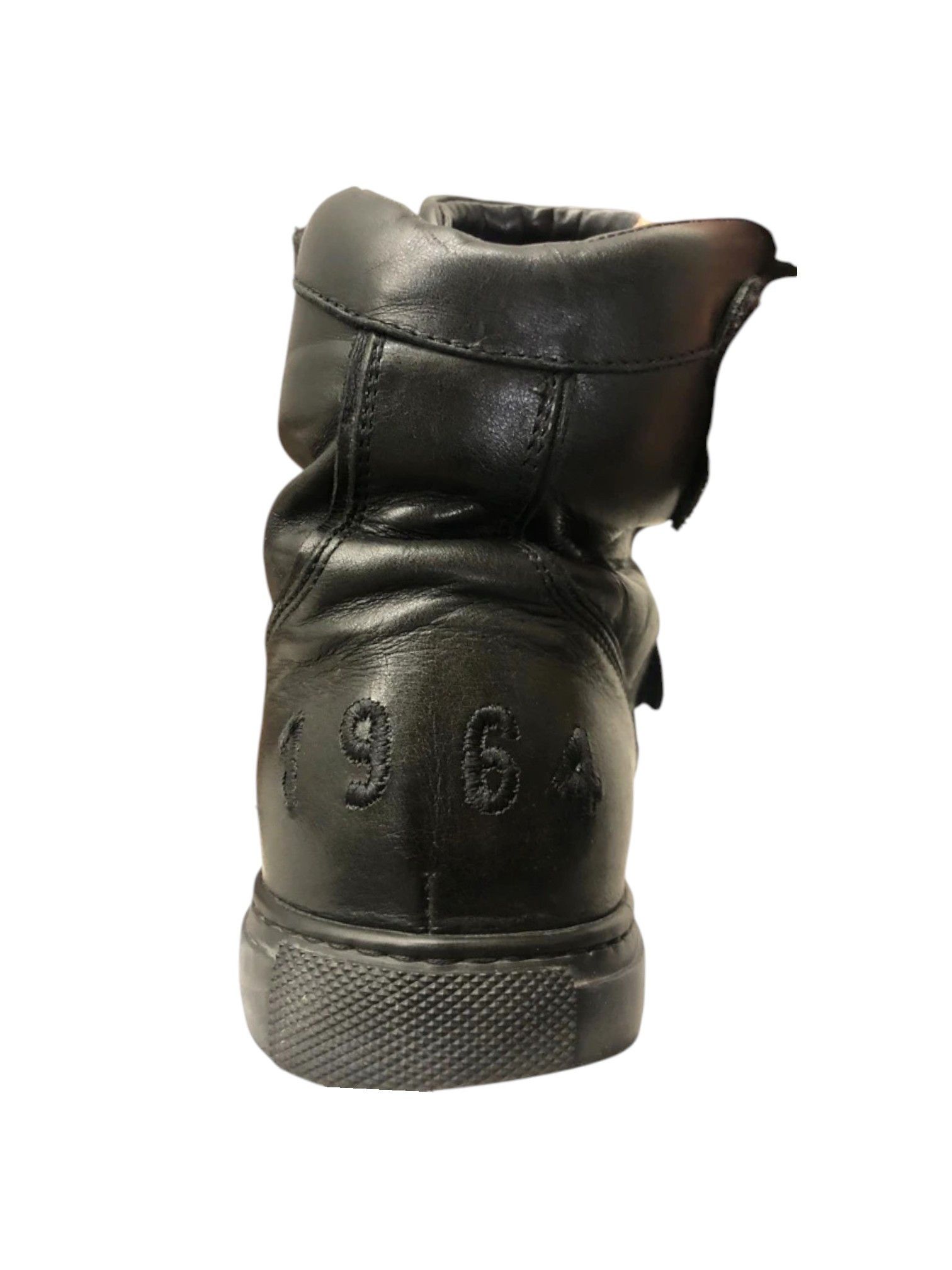 Dsquared2 Dsquared² Black Leather Velcro Strap High-Tops, FW2013 Size US 7 / EU 40 - 3 Thumbnail