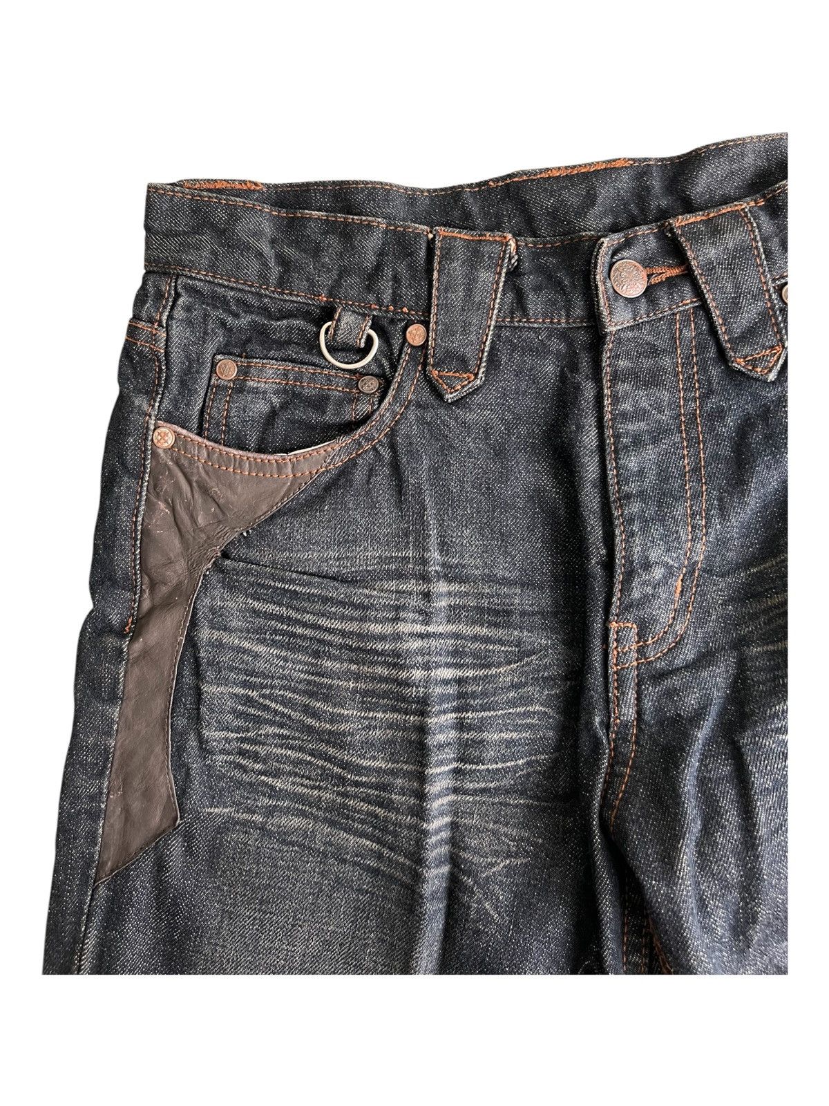Obelisk Y2K Obelisk Custom Super Flare Hybrid Le Fleur Denim Jeans Size US 31 - 7 Thumbnail