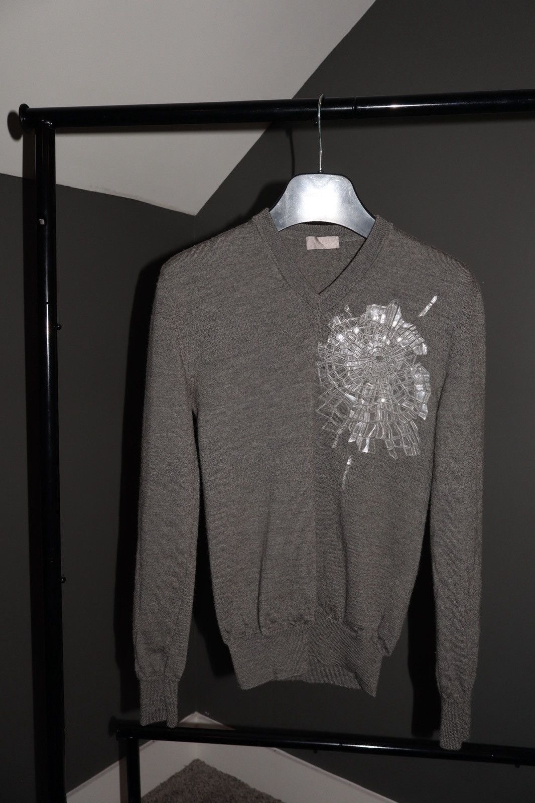 Dior Dior Homme FW08 Kris Van Assche Glass Sweater Size US XS / EU 42 / 0 - 1 Thumbnail