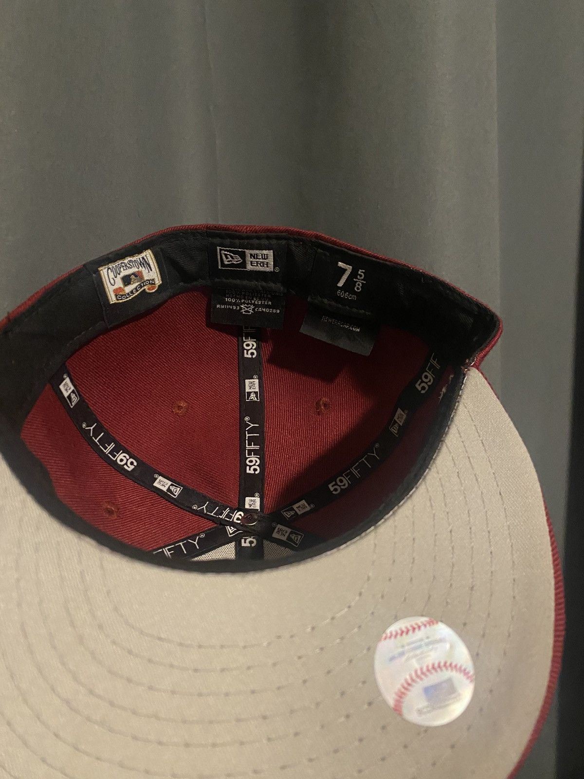New Era New era custom burgundy cap Size ONE SIZE - 5 Thumbnail