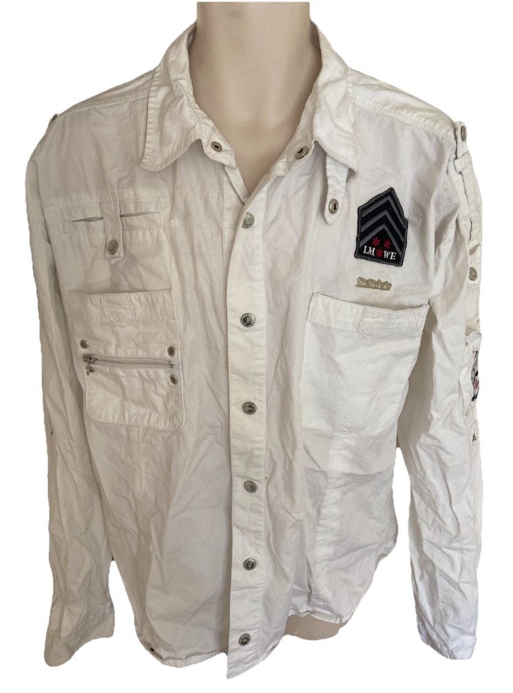 Live Mechanics Super rare 2000s Vintage Live Mechanics White Shirt 3XL/ 3TG Size US XXL / EU 58 / 5 - 3 Thumbnail