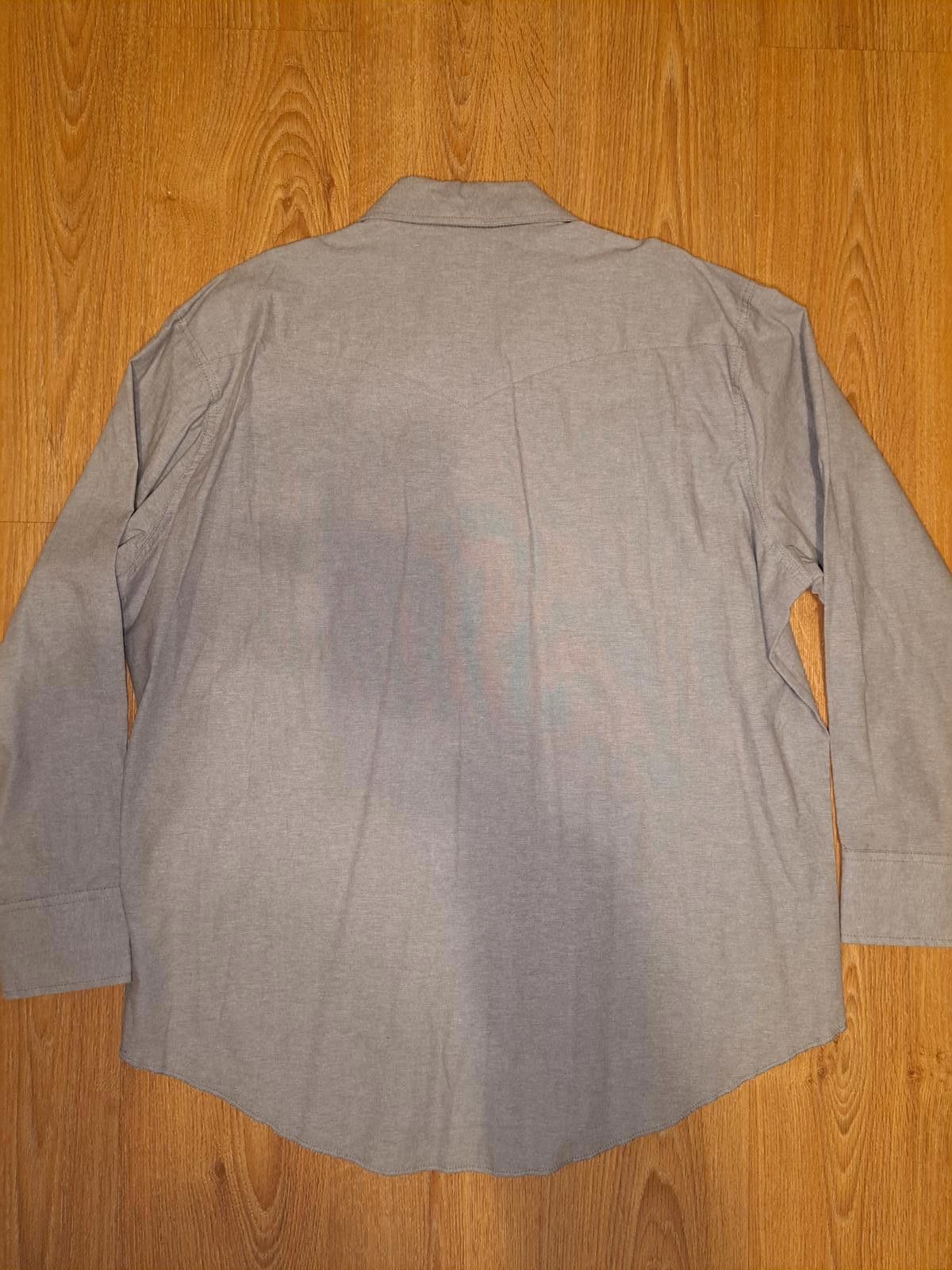 Wrangler VINTAGE Wrangler Pearl Snap Shirt Brushpopper Mens XXL Gray Size US XXL / EU 58 / 5 - 7 Thumbnail