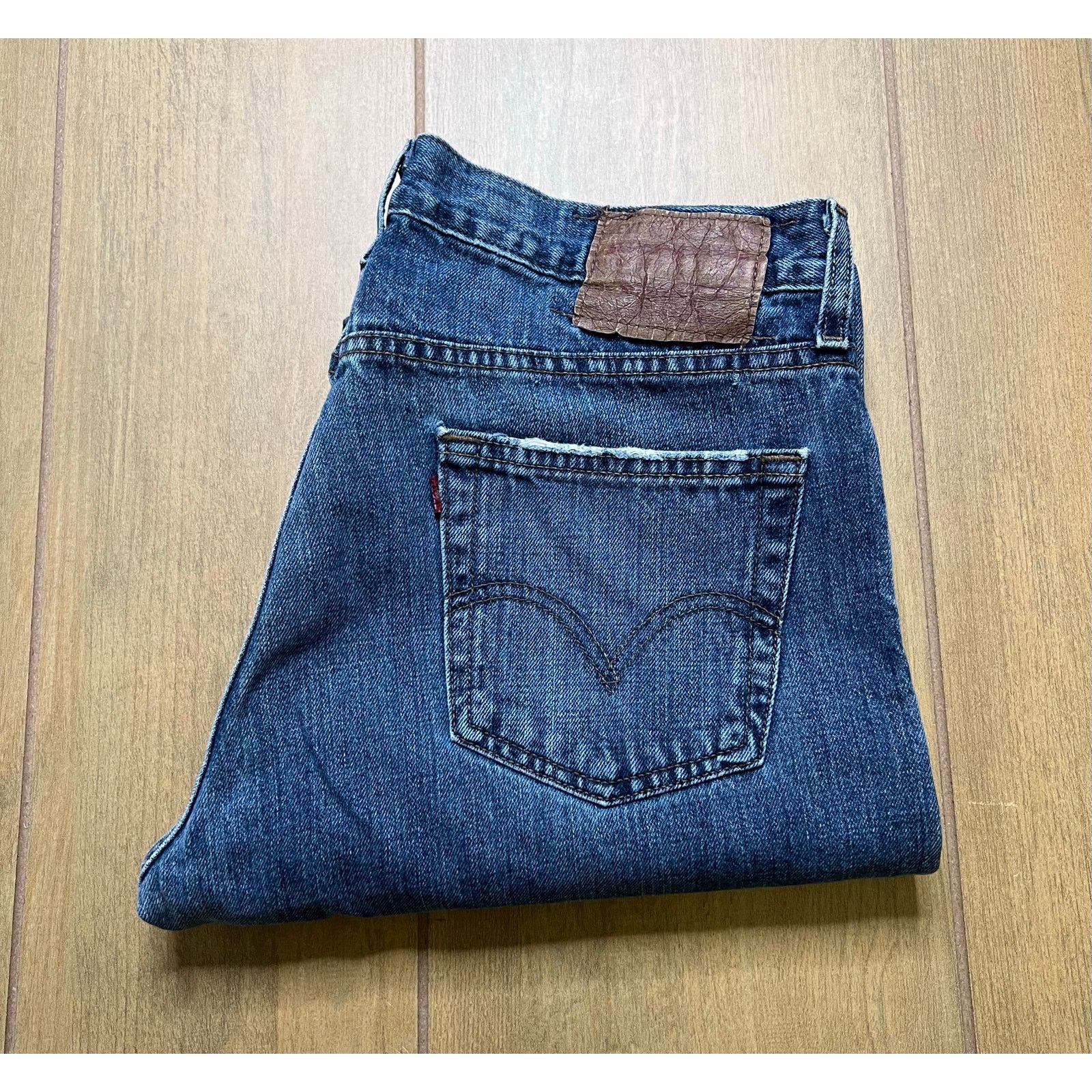 Levi's Vintage Levis 514 Slim Straight 33x32 Blue Jeans Denim Fade Size US 33 - 1 Thumbnail