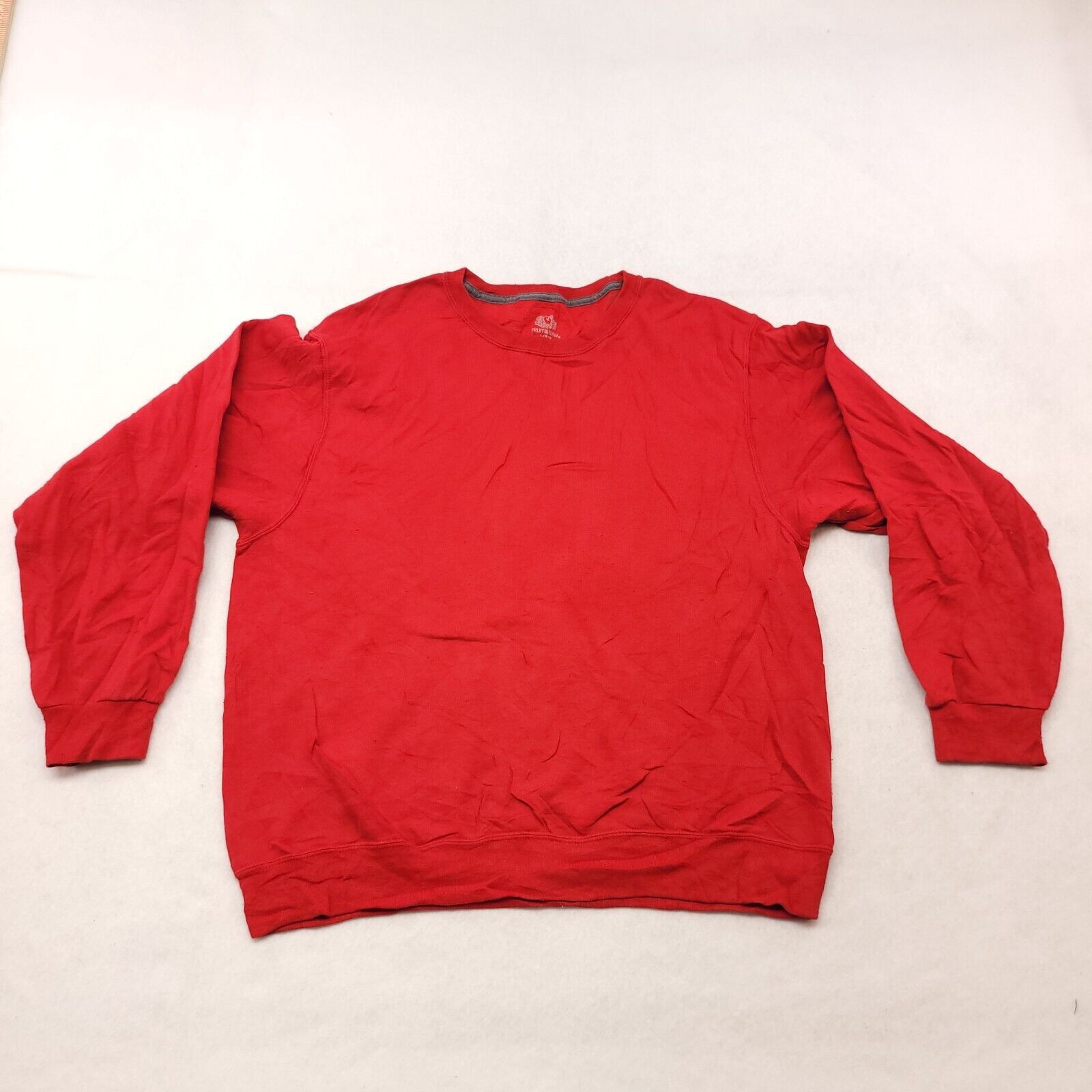 Fruit Of The Loom Fruit of the Loom Pullover Sweatshirt Mens Size Large L Red Size US L / EU 52-54 / 3 - 2 Thumbnail
