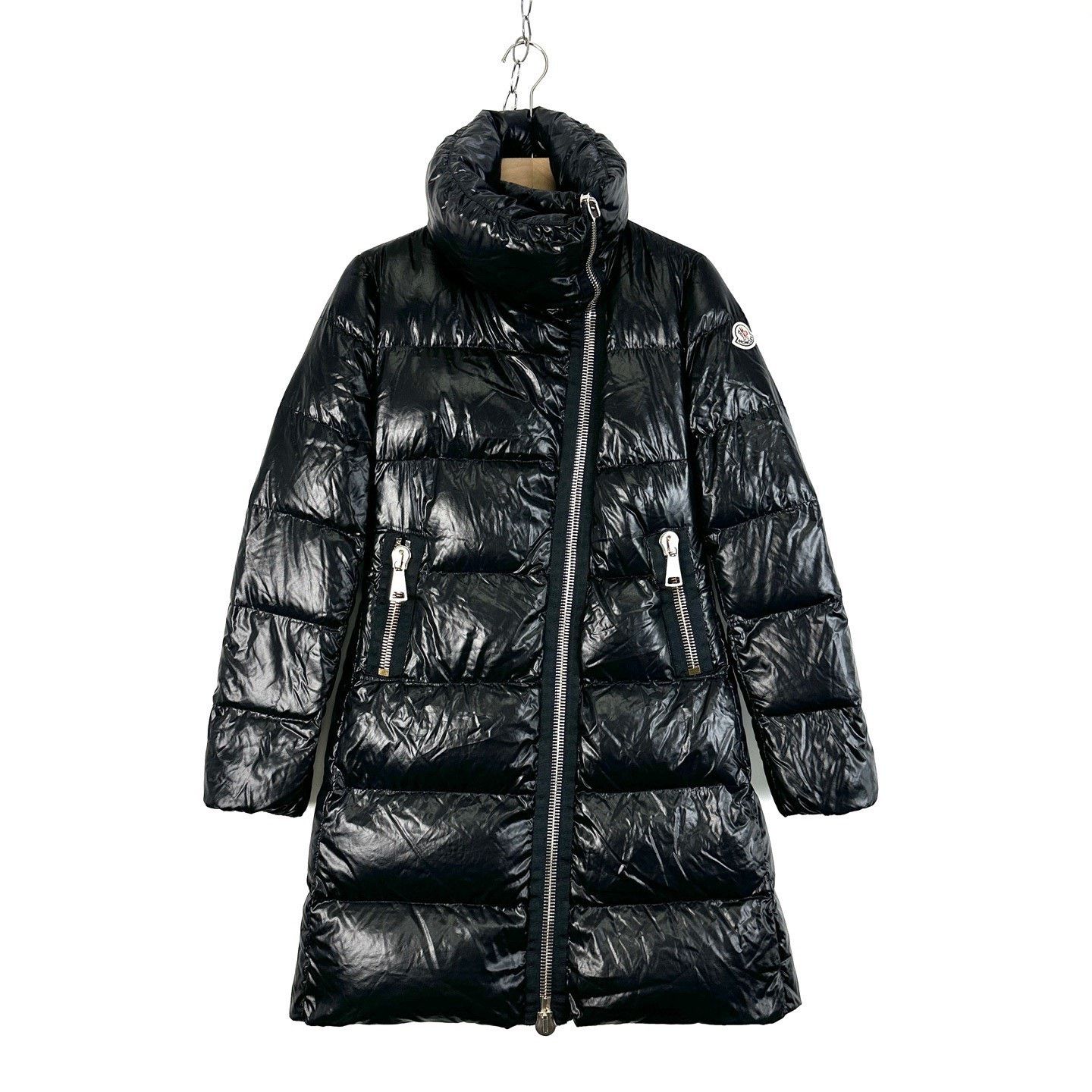 Moncler Moncler Joinville Black Long Shiny Down Jacket Size M / US 6-8 / IT 42-44 - 1 Thumbnail