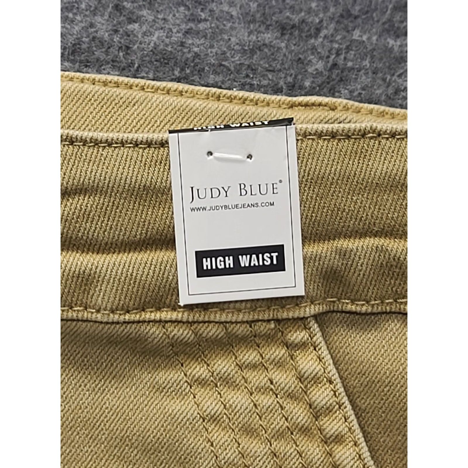 Vintage Judy Blue Jeans Womens 24W Utility Jogger High Rise Relaxed Stretch Denim Beige 29 In Inseam XS-Plus Ladies Mens Girls Size 42" / US 20 - 3 Thumbnail