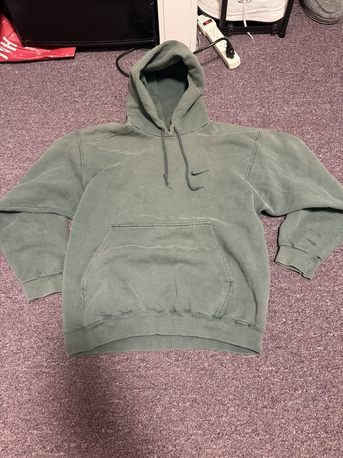 Vintage Forest Green Nike Hoodie
