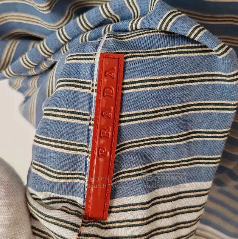 Prada Prada M Striped Cotton T-Shirt for Men. Size US M / EU 48-50 / 2 - 4 Thumbnail