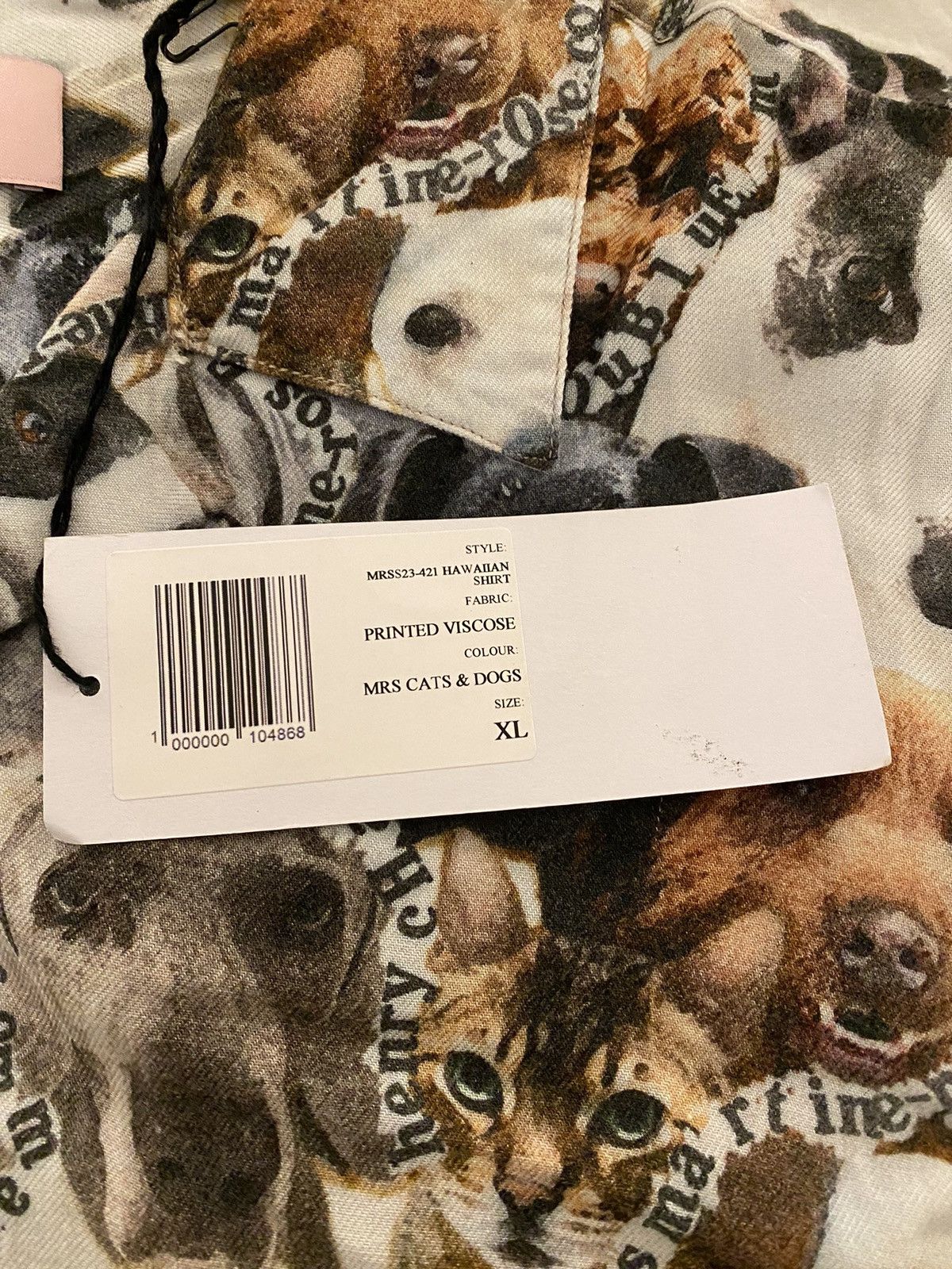 Martine Rose Martine Rose Dog Print Hawaiian Shirt XL Size US XL / EU 56 / 4 - 9 Thumbnail