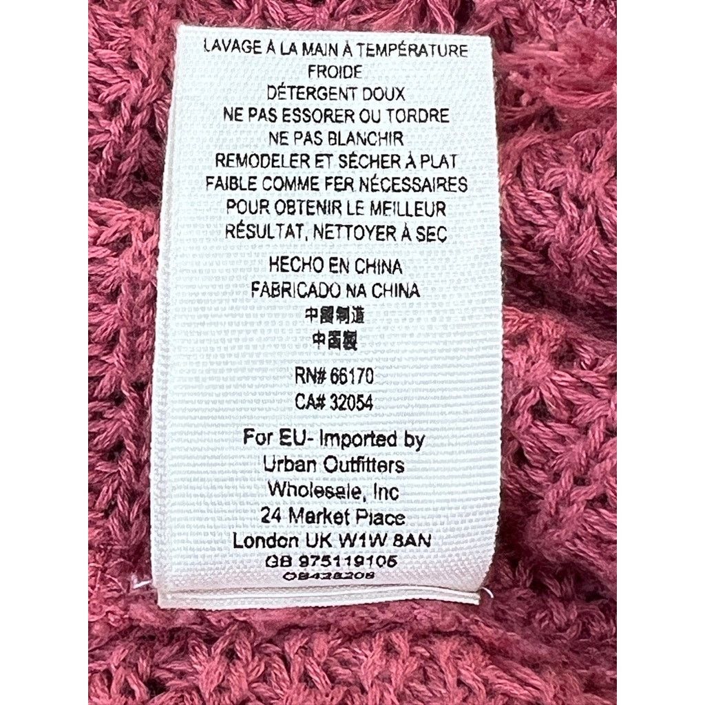 Free People Free People Moonshine Waffle Knit Sweater S Dark Mauve Rose Size S / US 4 / IT 40 - 8 Thumbnail
