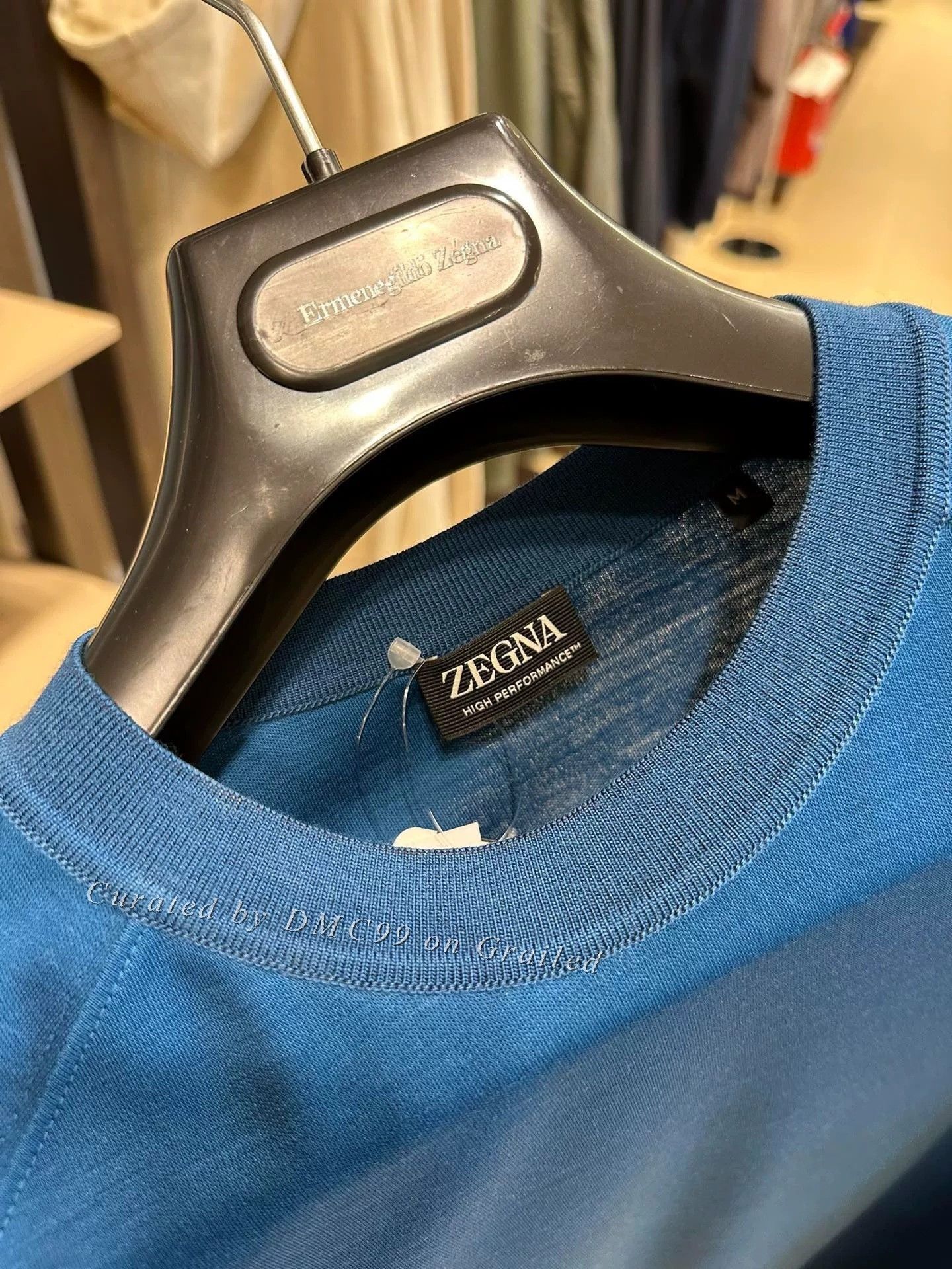Ermenegildo Zegna Zegna Peacock Blue High Performance T-Shirt Size US M / EU 48-50 / 2 - 6 Thumbnail