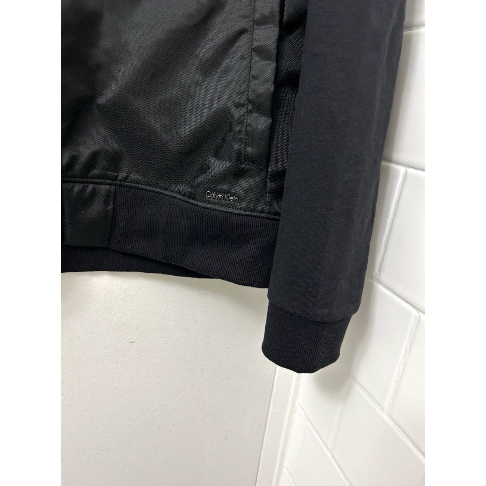 Calvin Klein Calvin Klein Jacket Mens Size L Black Full Zip Bomber Pockets Long Sleeve Regular Fit Size US L / EU 52-54 / 3 - 6 Thumbnail