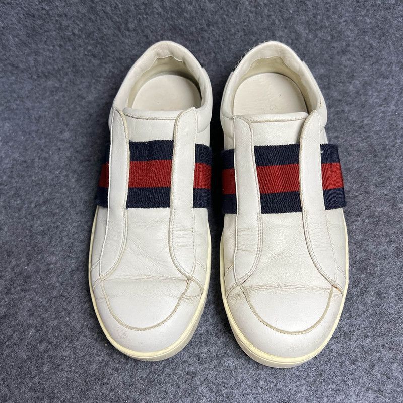 Gucci Gucci Fashion Sneakers in White Leather Size US 8 / EU 41 - 2 Thumbnail