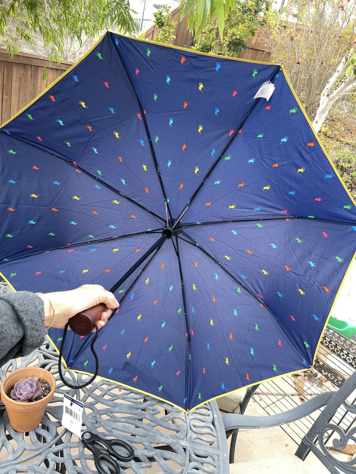 Polo Ralph Lauren NWT polo ralph Lauren umbrella in pony color in blue 12 inch Size ONE SIZE - 8 Thumbnail