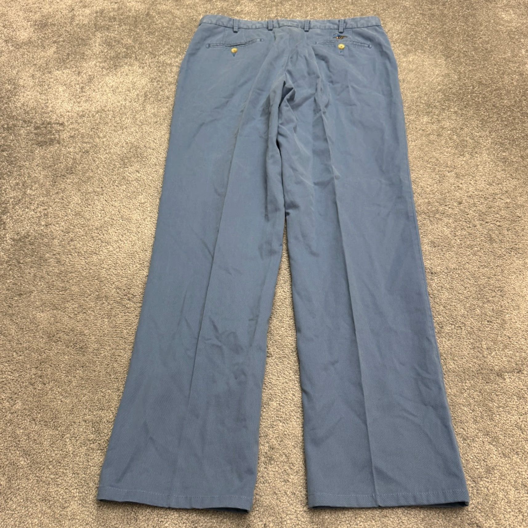 Peter Millar VINTAGE Peter Millar Men's Chino Pants Size 36 Blue Regular Fit Straight Leg Cotton Size US 36 / EU 52 - 2 Thumbnail