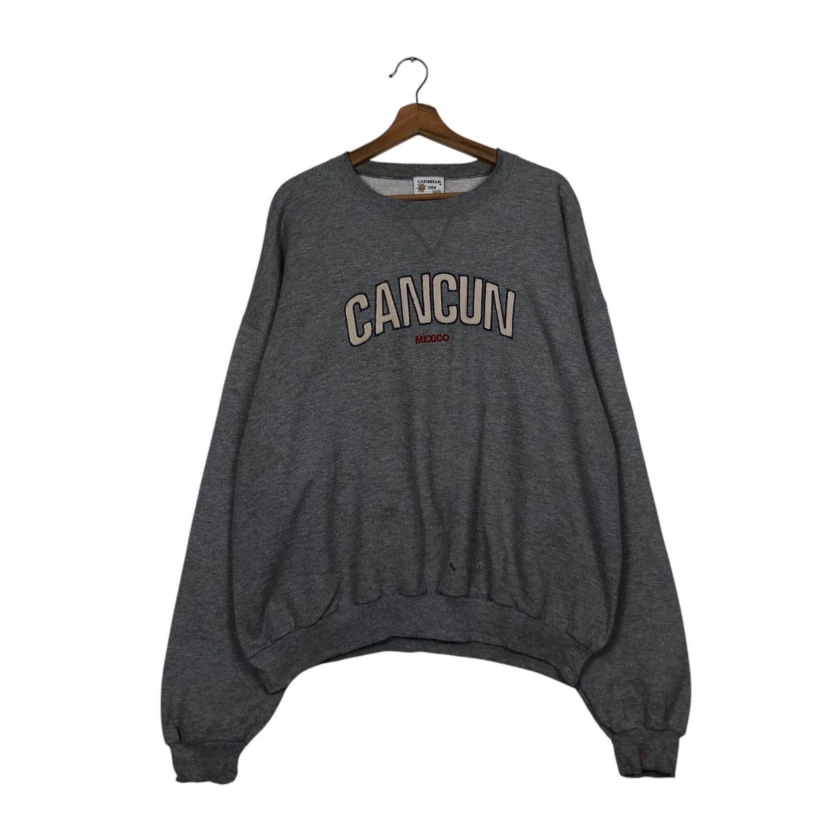 Japanese Brand × Vintage 📌Vintage Sweatshirt Caribbean Mexico Big Logo Spell Out Size US XL / EU 56 / 4 - 2 Thumbnail