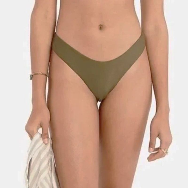 J.Crew NWT J. Crew Curved Waist Cheeky Bikini Bottoms Size S BC125 Size ONE SIZE - 2 Thumbnail