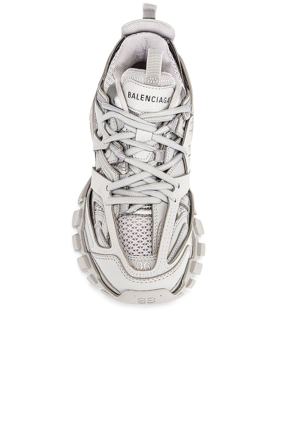 Balenciaga o1mt1gz0924 Track Sneaker Recycled Sole in Light Grey Size US 11 / IT 41 - 4 Thumbnail