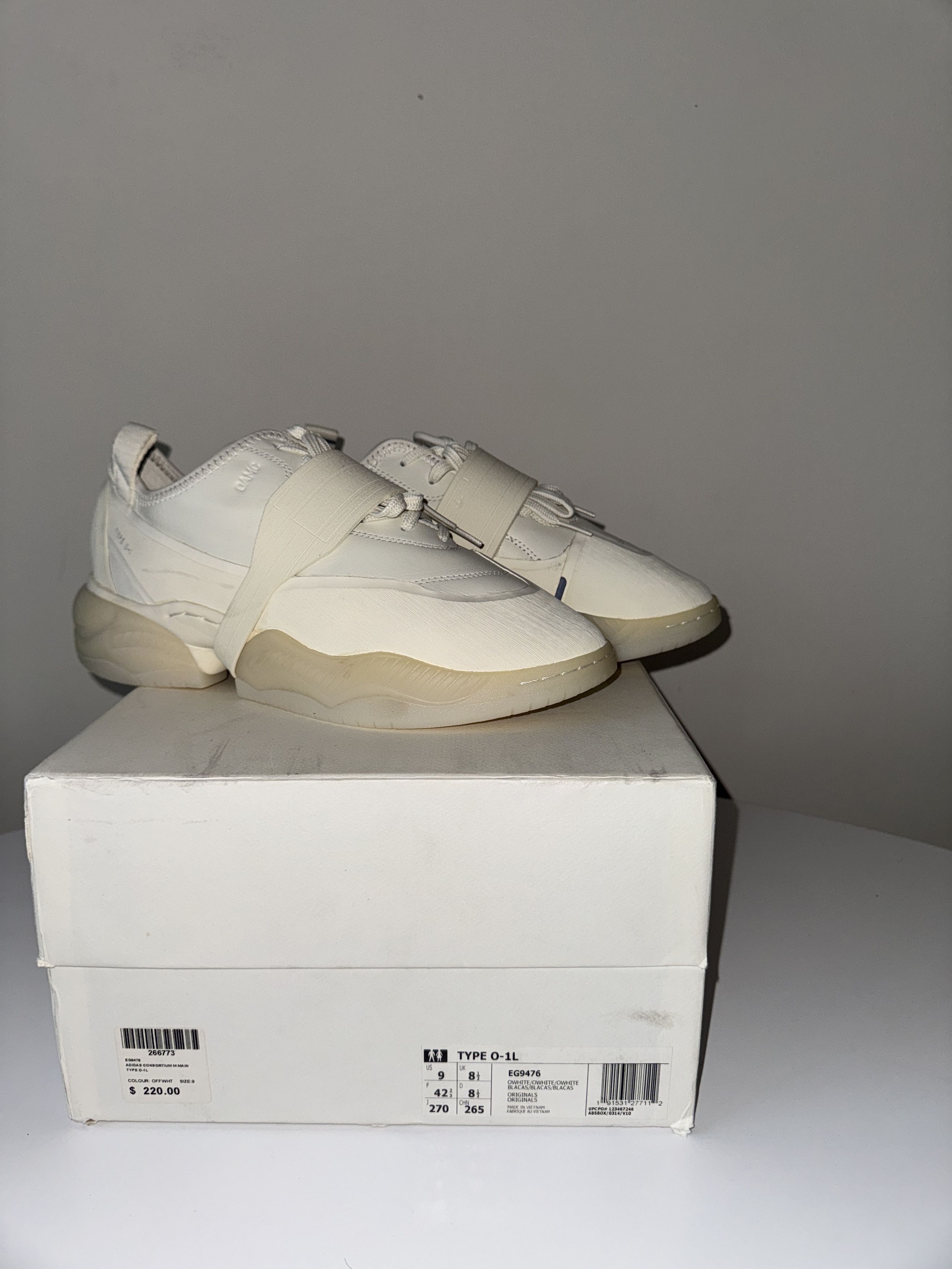 270 Oamc Adidas Oamc Type Adidas OAMC X Type O-9 'White Tint'- Size