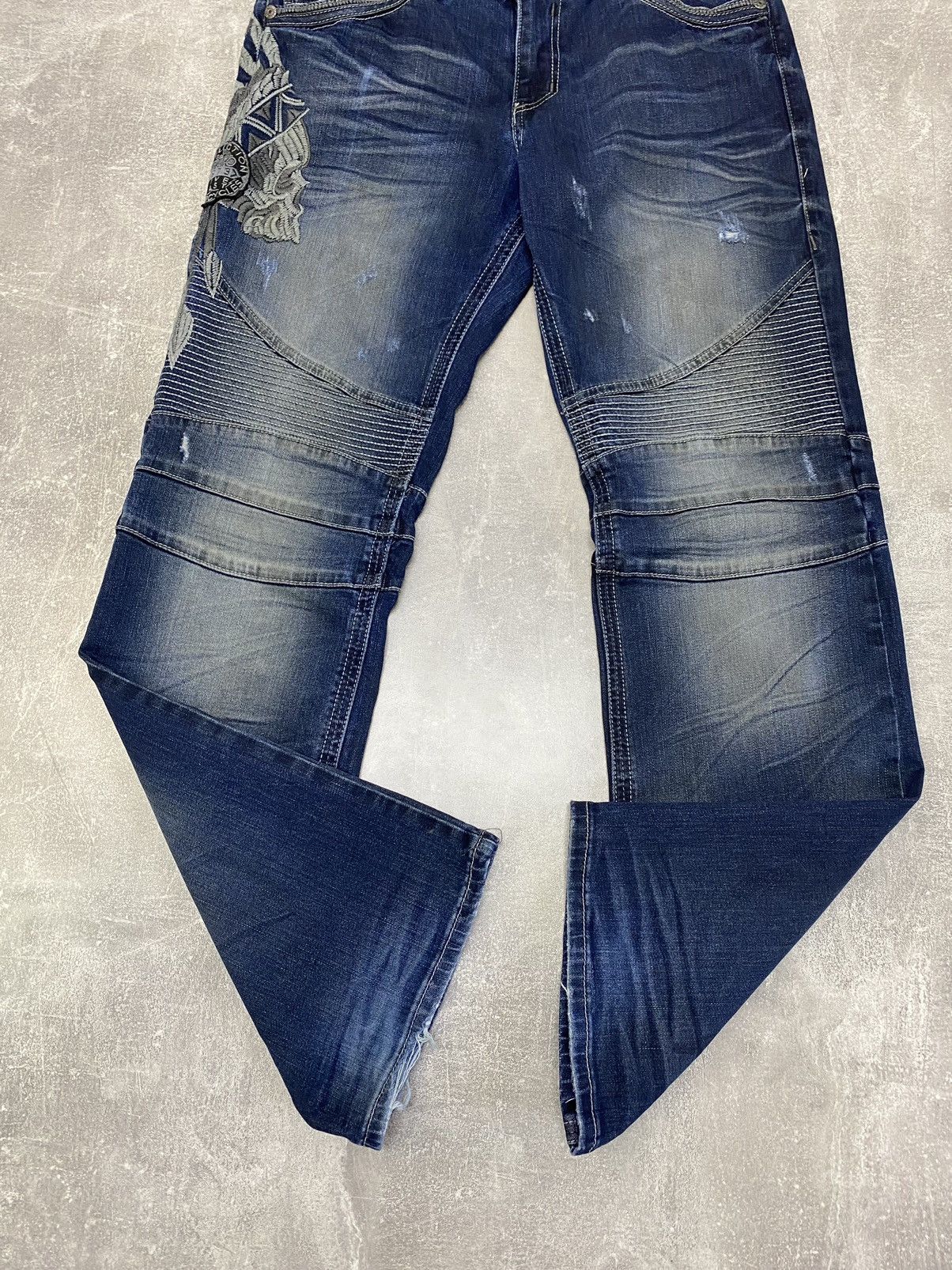 Affliction × Japanese Brand × Vintage Crazy Vintage Y2K Affliction Jeans Live Fast Motorcycles Size US 32 / EU 48 - 11 Thumbnail